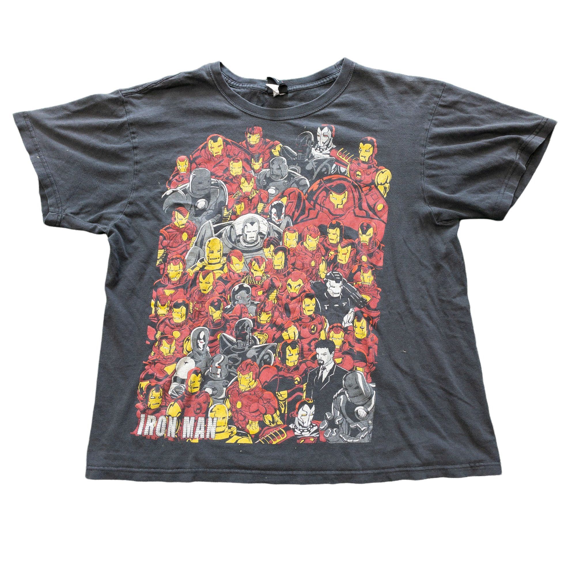 Marvel Comics Marvel Iron Man Collage Faded Black T-Shirt - Size Large Size US L / EU 52-54 / 3 - 1 Thumbnail