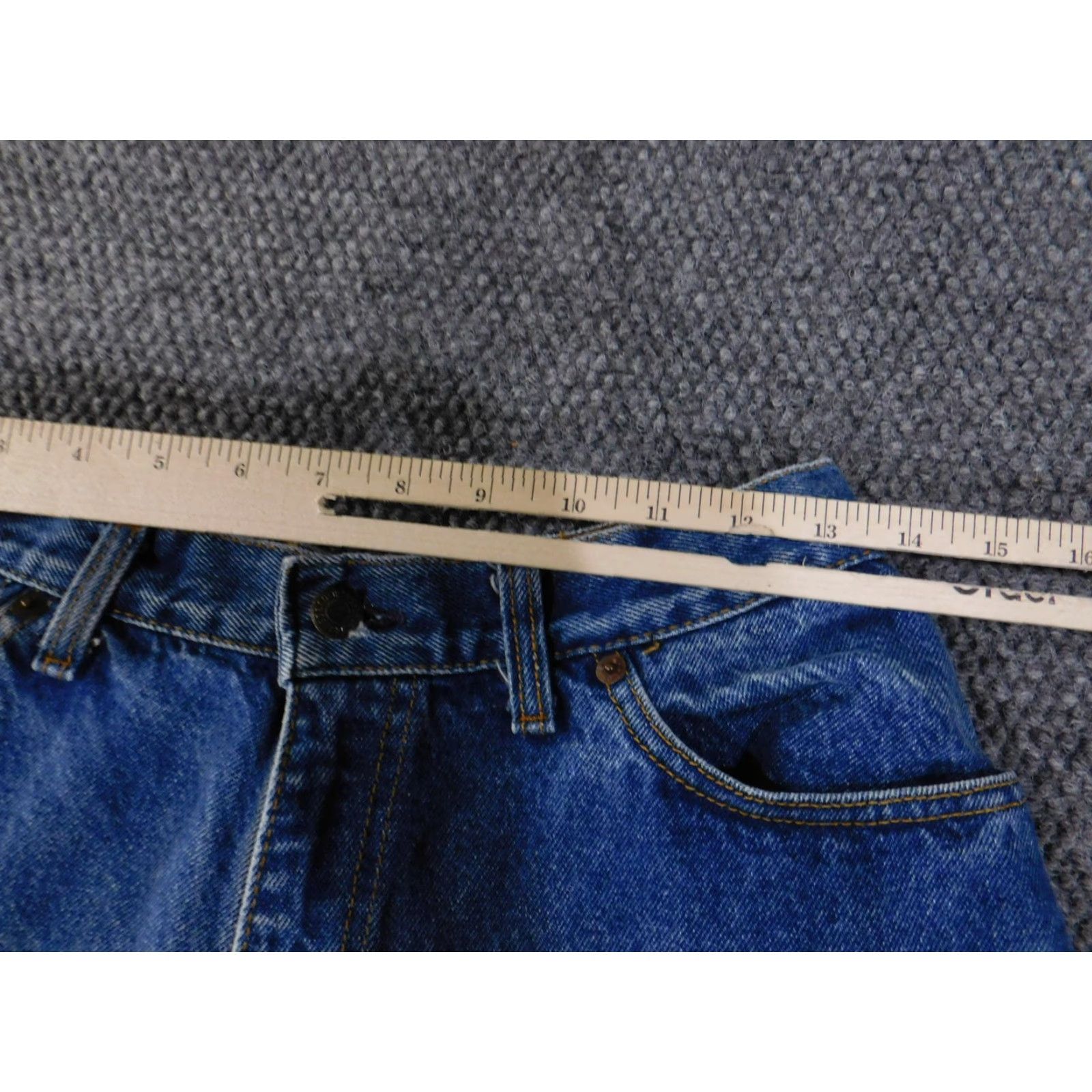 Levi's VINTAGE Levi's Jeans Womens 14 Blue High Rise Tapered Made in USA 16505-0214 90s Size 36" / US 14 / IT 50 - 4 Thumbnail