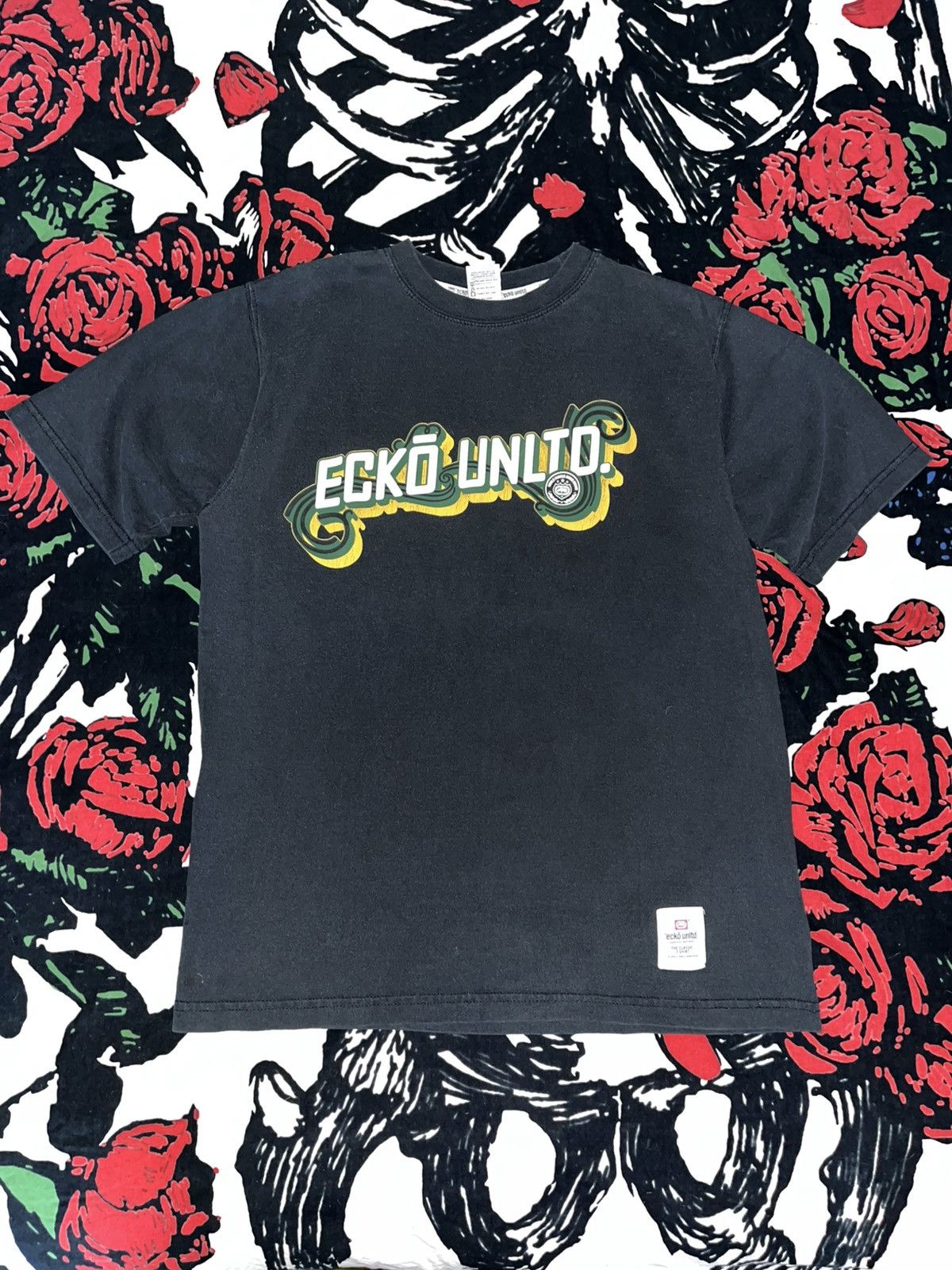 Other Crazy Y2K Faded Thrashed ERD Baggy Mall Skater Ecko Tee Size US M / EU 48-50 / 2 - 1 Thumbnail
