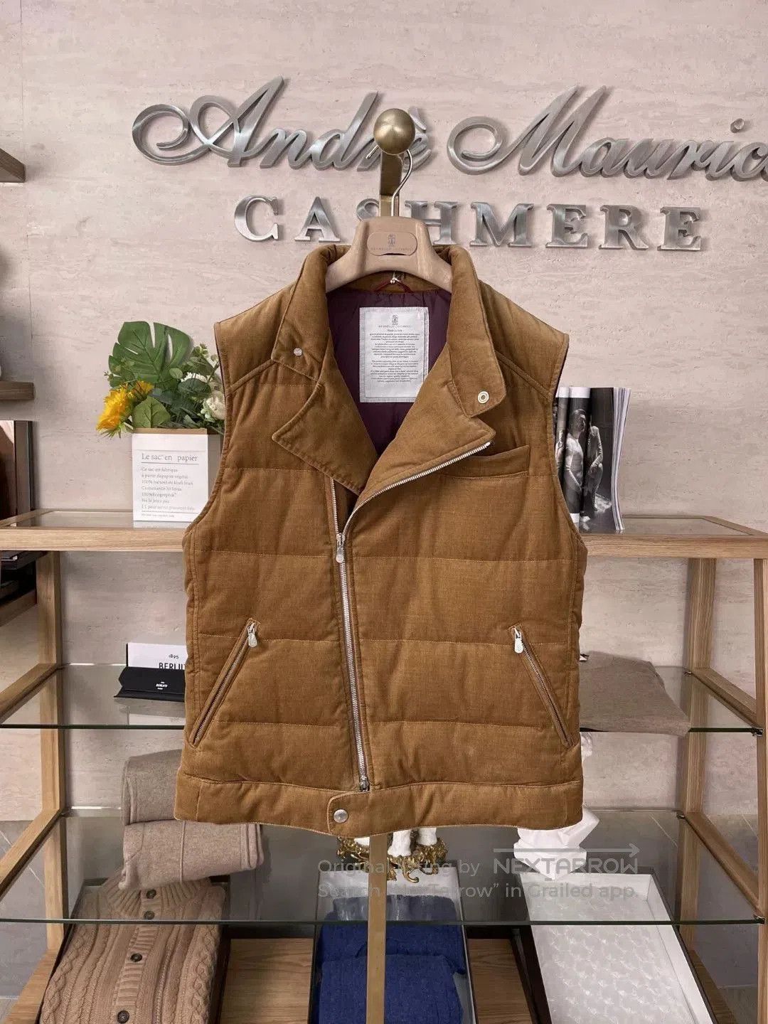 Brunello Cucinelli Brunello Cucinelli Brown Down Vest. Size US S / EU 44-46 / 1 - 1 Thumbnail