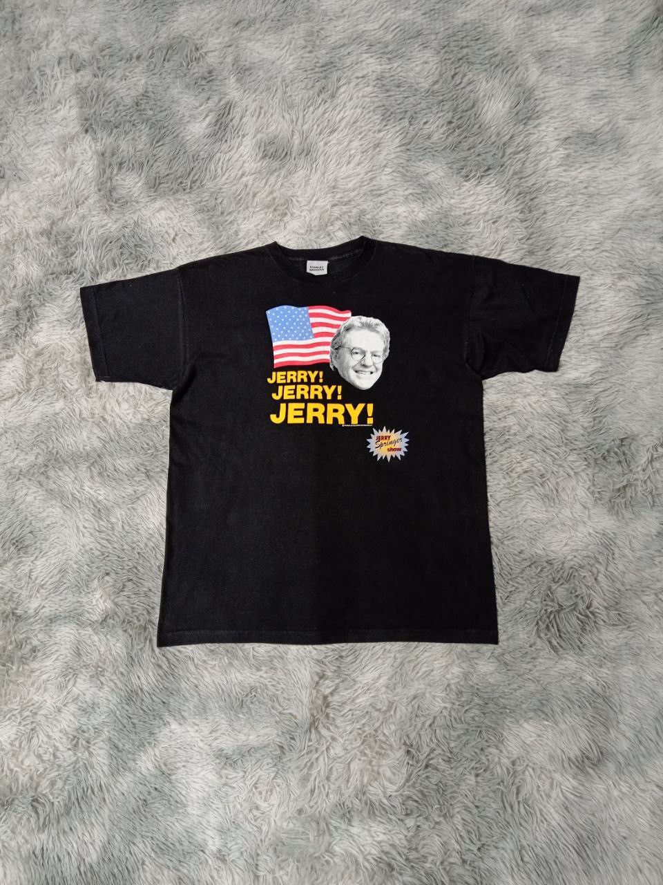 Vintage Vintage 90s Jerry Spring Springer Show T Shirt Size US XL / EU 56 / 4 - 1 Thumbnail