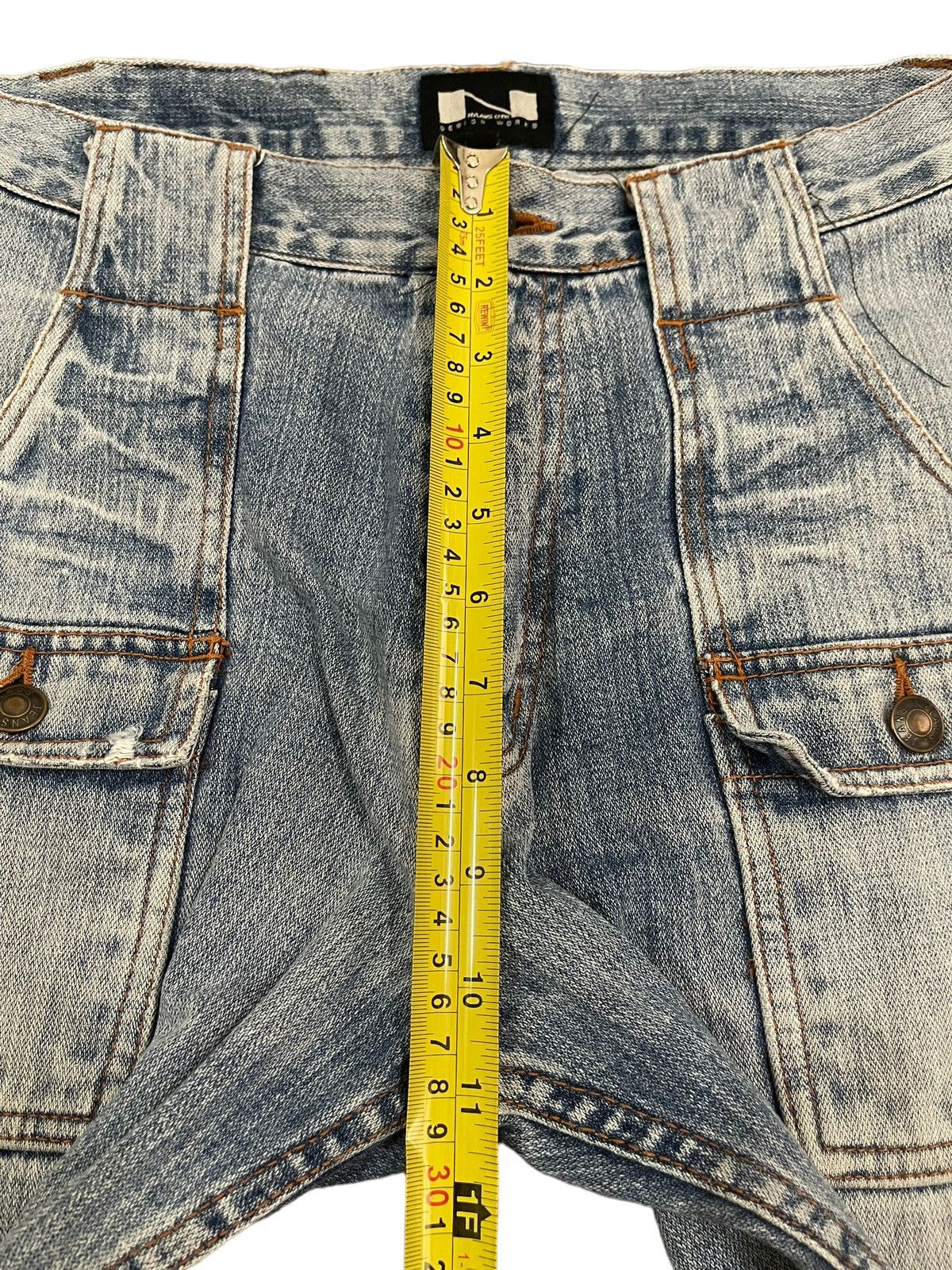 Hysteric Glamour Vintage Japanese Nylaus Bush Pants Style Blue Wash Jeans Size US 30 / EU 46 - 14 Thumbnail