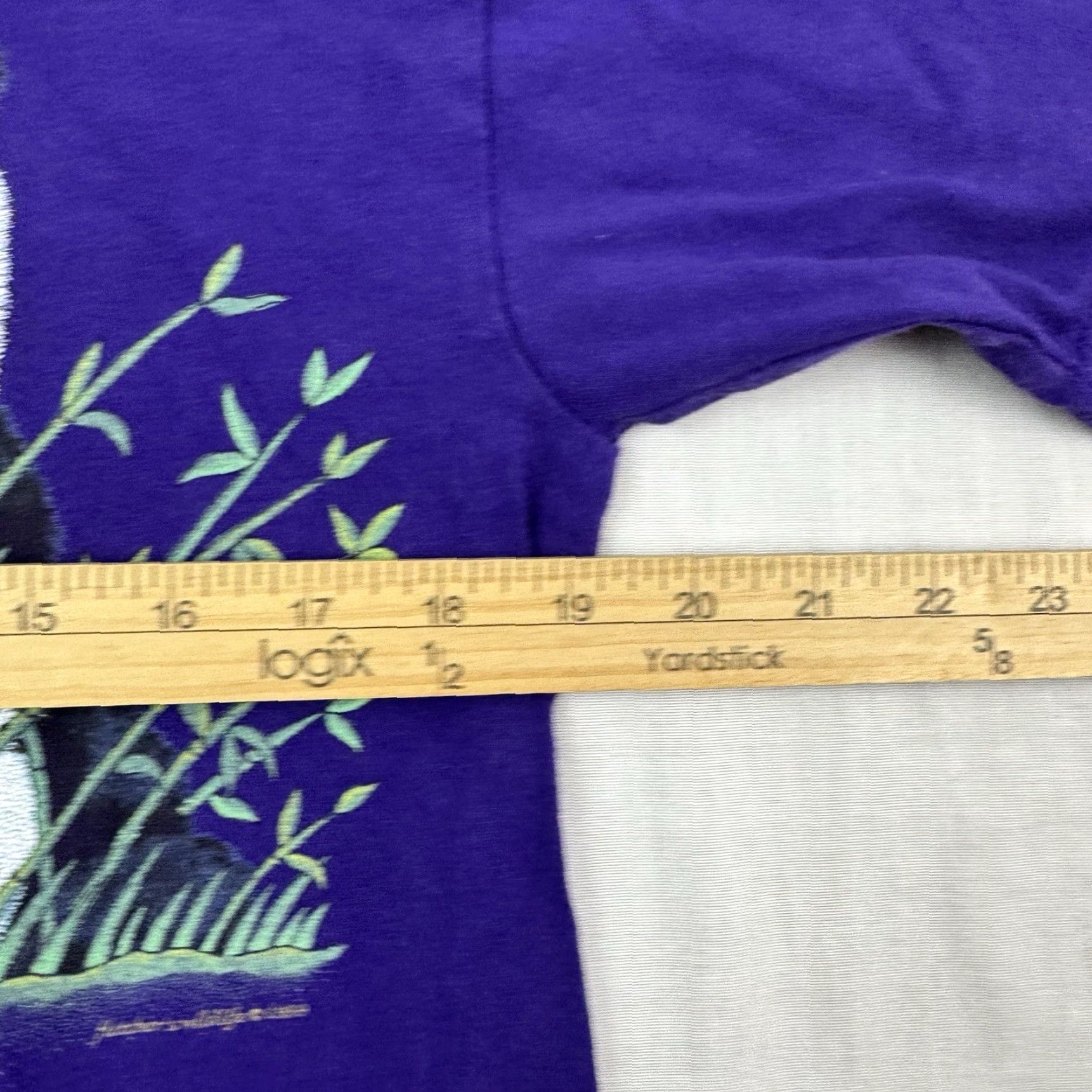 Vintage VINTAGE Panda Nature T Shirt Adult Small Animal Outdoor 90s Mens S Purple Graphic Print 90s Nature Animals Shirt Mens Size US S / EU 44-46 / 1 - 7 Thumbnail