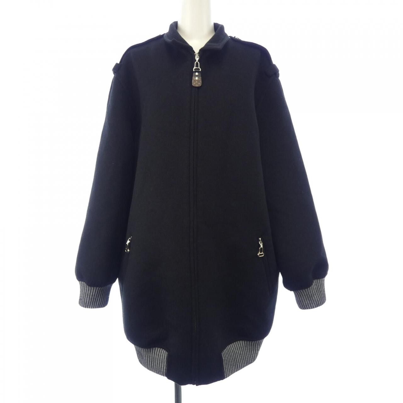 Louis Vuitton Louis Vuitton Louis Vuitton Cashmere Blend Coat Textile Outerwear FLCO04NUV DUTY FREE for USA Size ONE SIZE - 1 Thumbnail