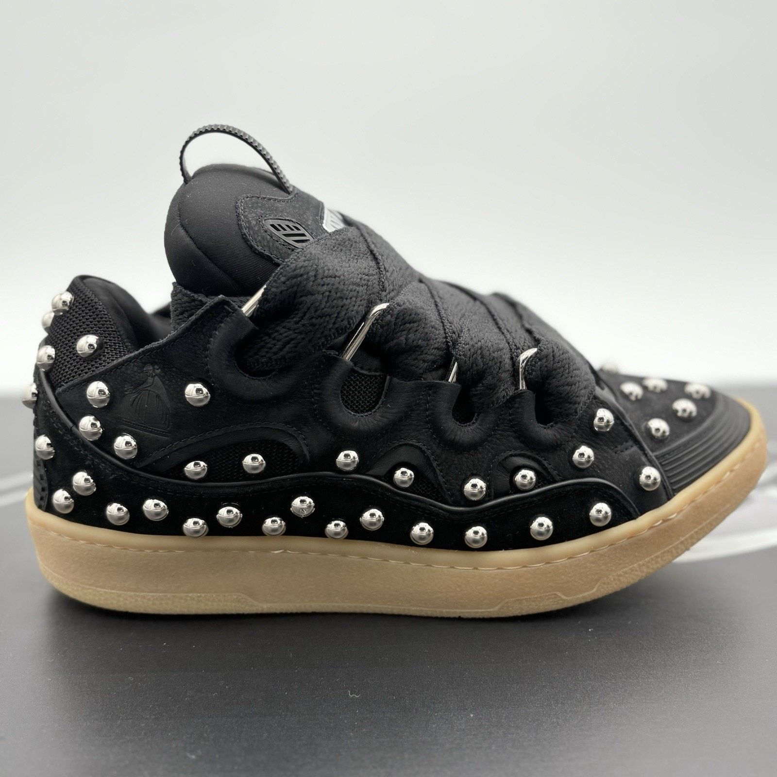 Lanvin Lanvin Studded Curb Sneaker ' Black ' | NEW! Size US 11 / EU 44 - 2 Thumbnail