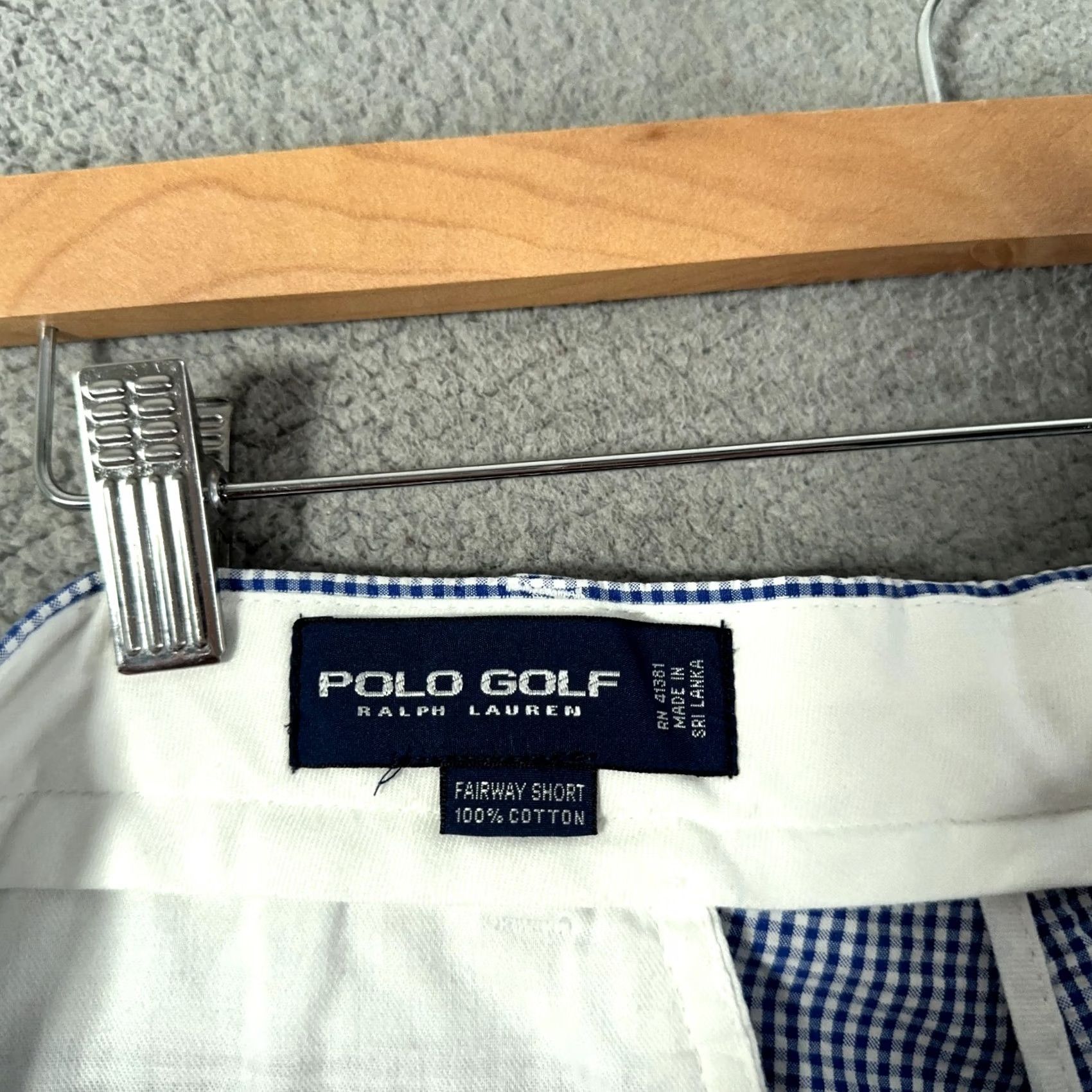 Polo Ralph Lauren Polo Ralph Lauren Vintage Bermuda Shorts Mens 36 Blue Pleated Golf Seersucker Check 9” Shorts Size US S / EU 44-46 / 1 - 3 Thumbnail