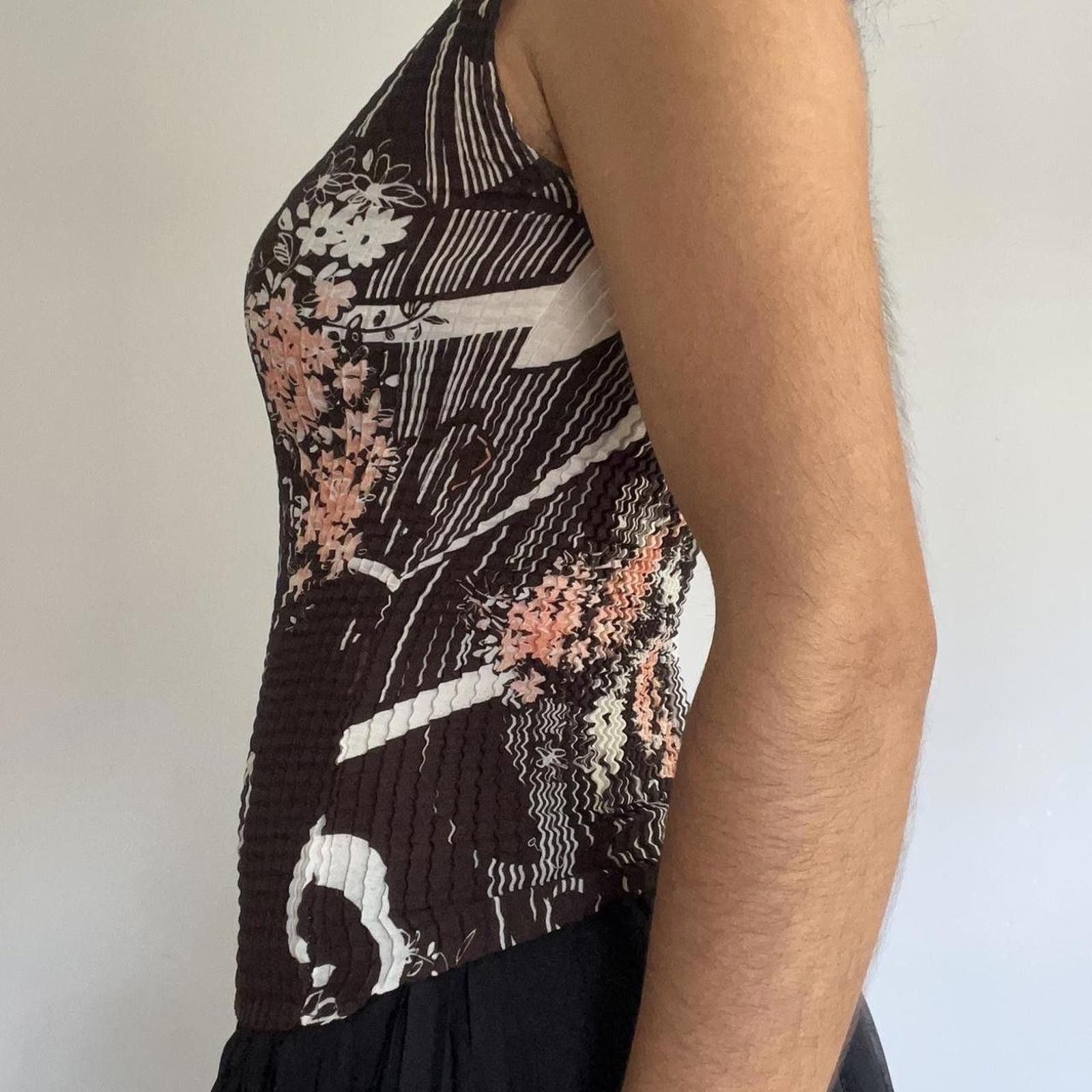 Other Brown and pink floral print ribbed tank top #floral #ribbed Size S / US 4 / IT 40 - 6 Thumbnail