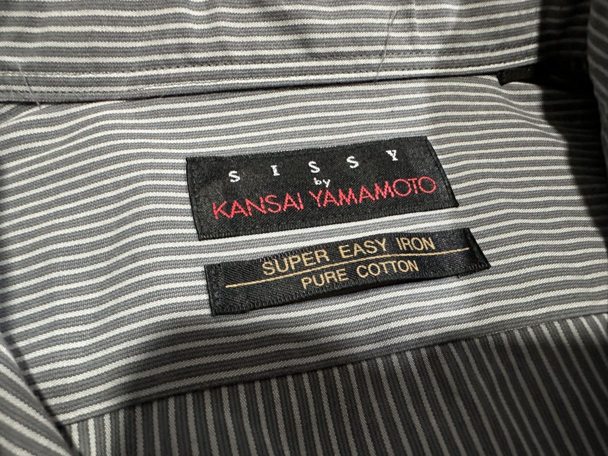 Japanese Brand × Kansai Yamamoto × Yohji Yamamoto 🔥Vintage Sissy By Kansai Yamamoto Striped Shirt Buttons Up Size US L / EU 52-54 / 3 - 3 Thumbnail
