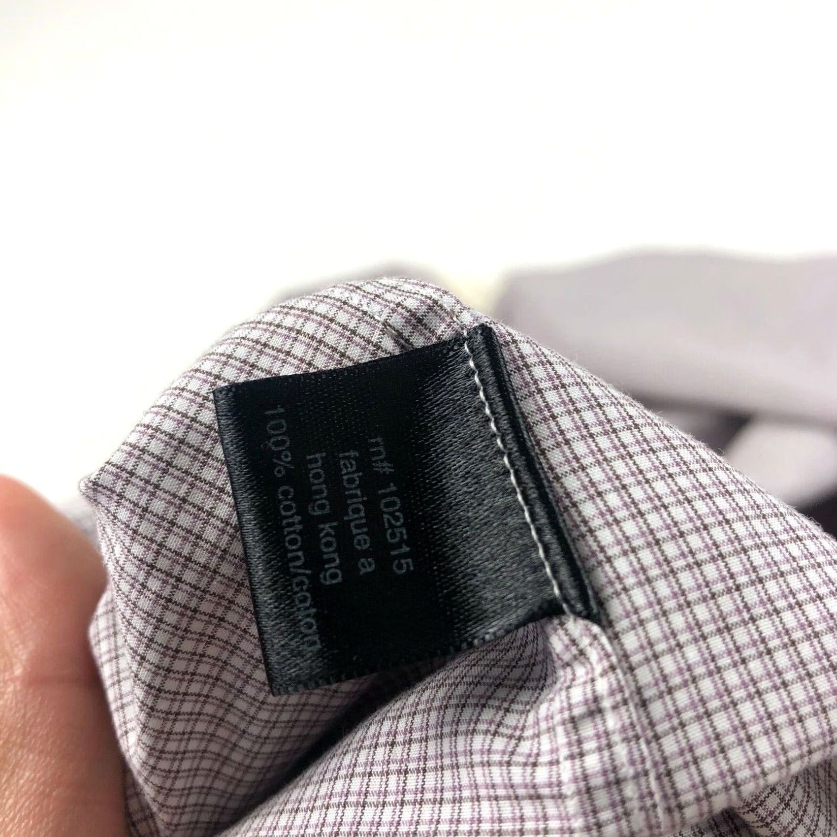 John Varvatos John Varvatos Dress Shirt Gray Long Sleeve Button Front 17.5 Mens Regular Size Check Pattern Shirt Size 48R - 7 Thumbnail