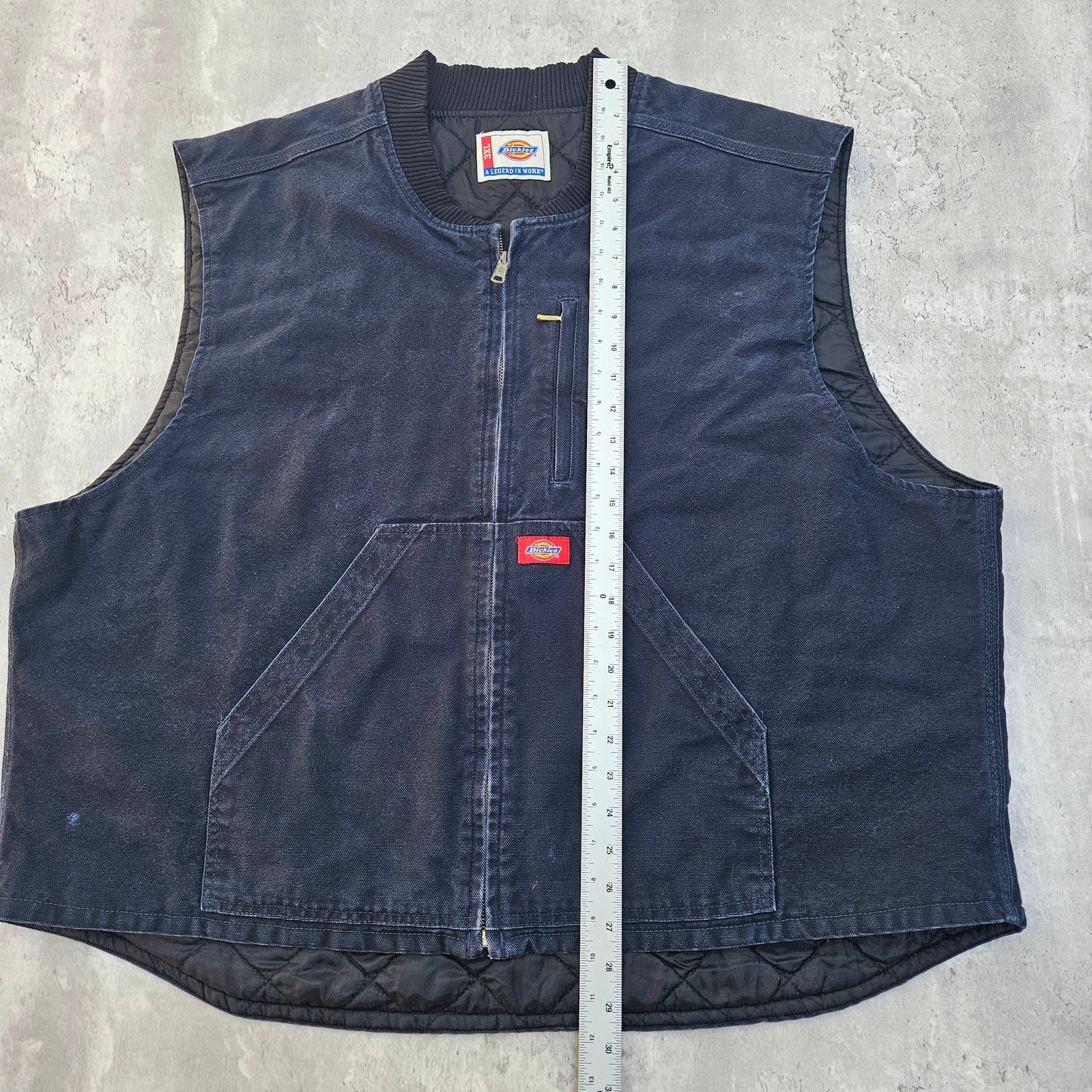 Dickies Dickies Canvas Vest Navy Blue Men's 3X Work Wear Size US XXL / EU 58 / 5 - 6 Thumbnail