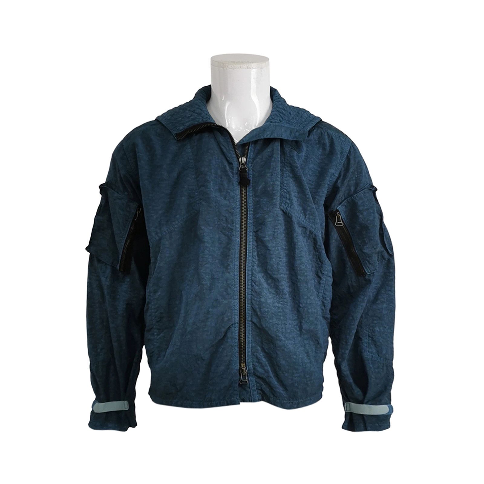 Maison Margiela Maison Margiela Line 10 Textured Zip Jacket Size 44 Size US S / EU 44-46 / 1 - 1 Thumbnail