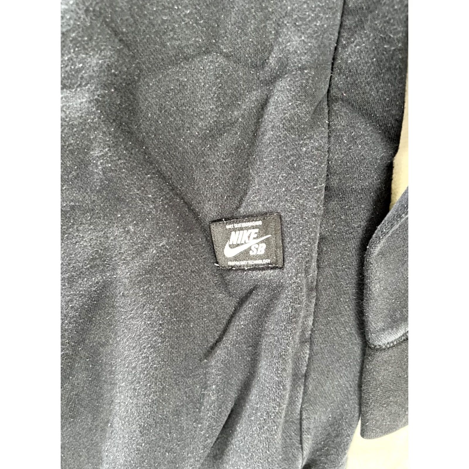 Nike Nike SB Hoodie Mens M Black Logo Graphic Pullover Skater Sweatshirt Y2K Hooded Pockets Graphic Print Regular Fleece Pullover Sports Men Size US M / EU 48-50 / 2 - 7 Thumbnail