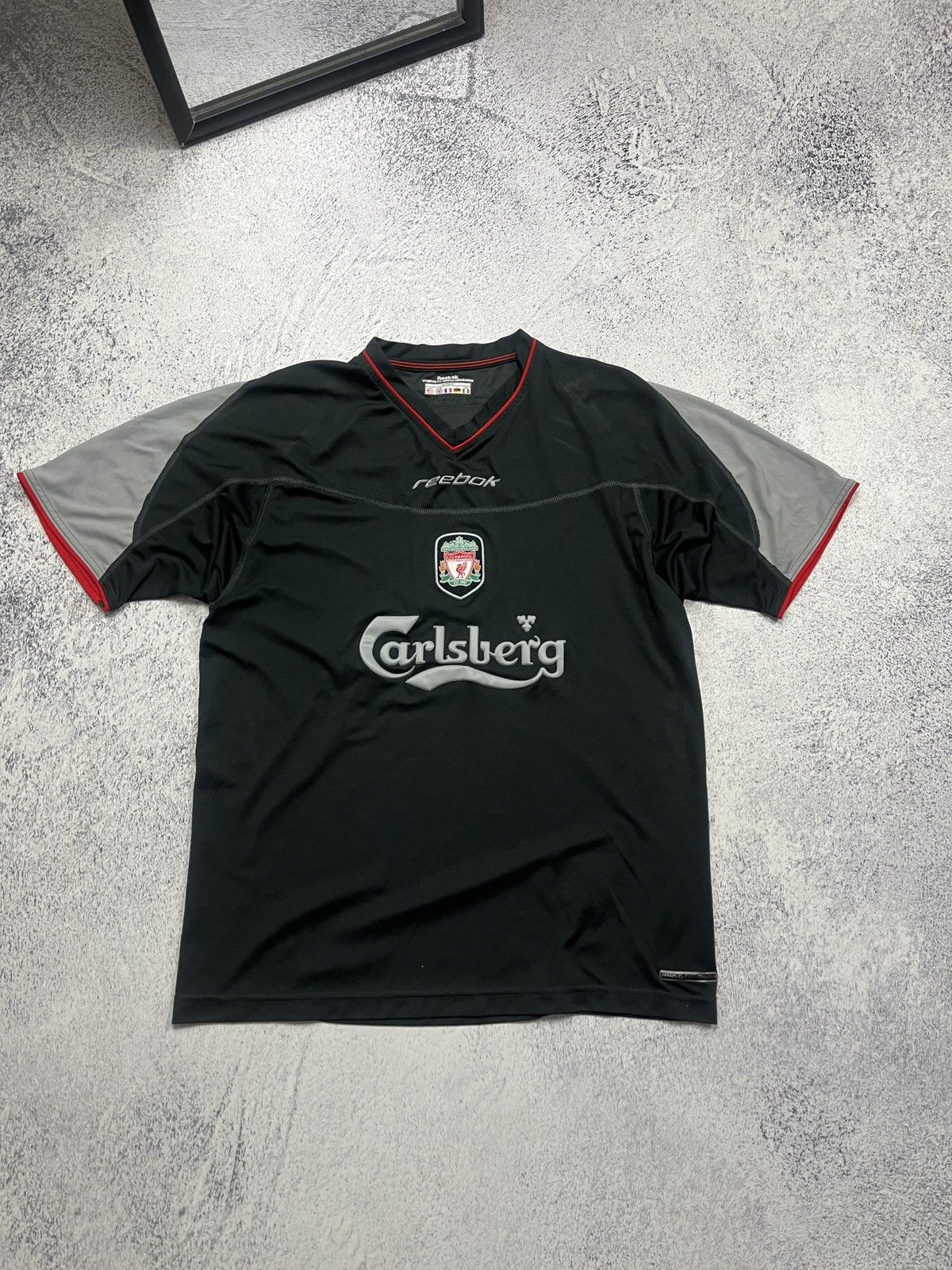 Reebok Vibtage Reebok Liverpool 2002-2003 Away Soccer Jersey Rare Size US L / EU 52-54 / 3 - 1 Thumbnail