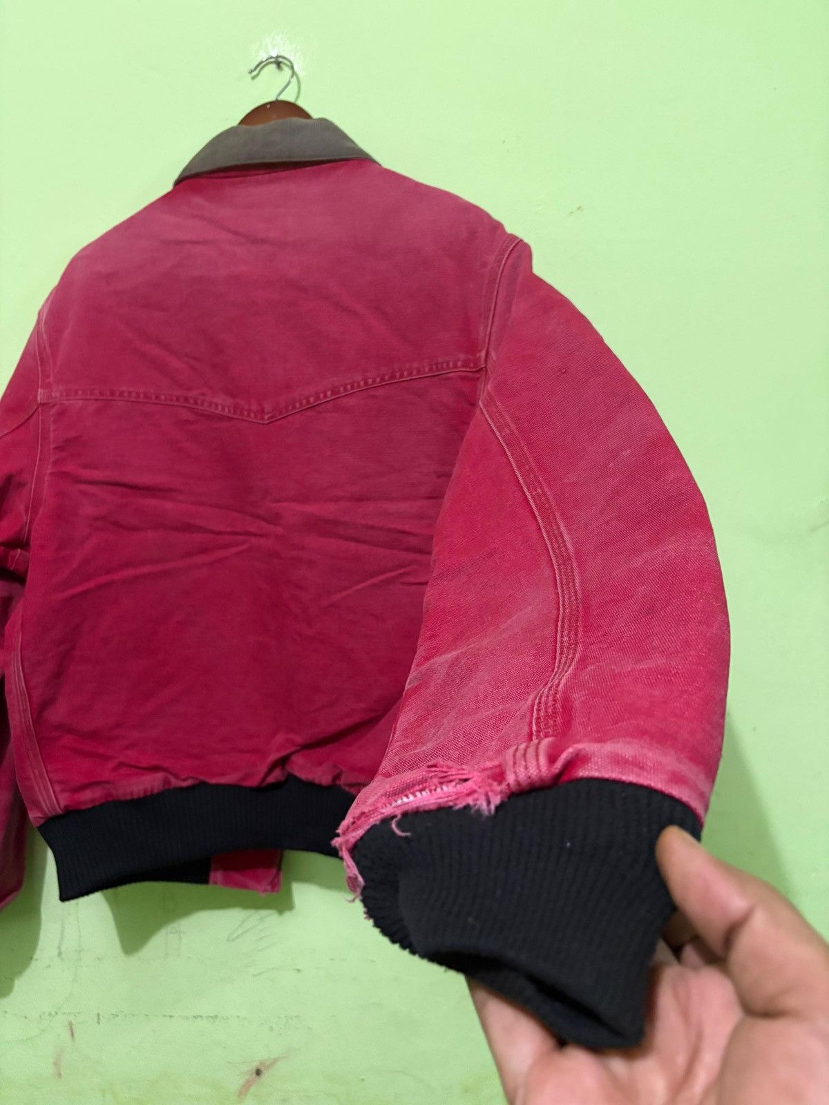 Carhartt VTG Carhartt Detroit Jacket Corduroy Collar Zipper workwear Size US L / EU 52-54 / 3 - 8 Thumbnail