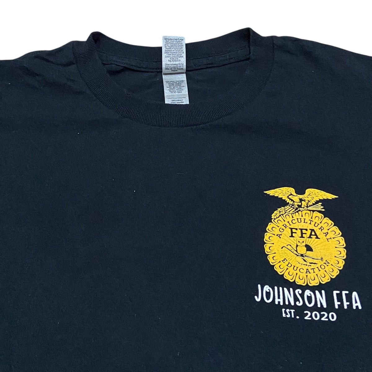 Vintage Johnson FFA Tshirt - Black Size US M / EU 48-50 / 2 - 4 Thumbnail