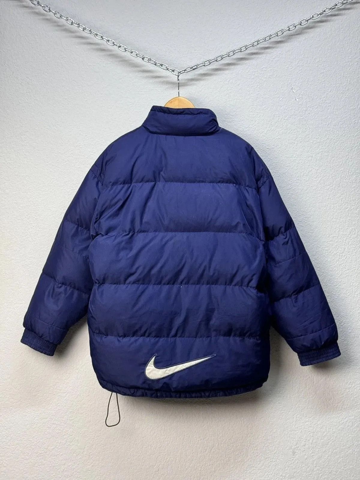Nike × Vintage Vintage 90s Nike Down Feather Puffer Jacket Size US M / EU 48-50 / 2 - 15 Thumbnail