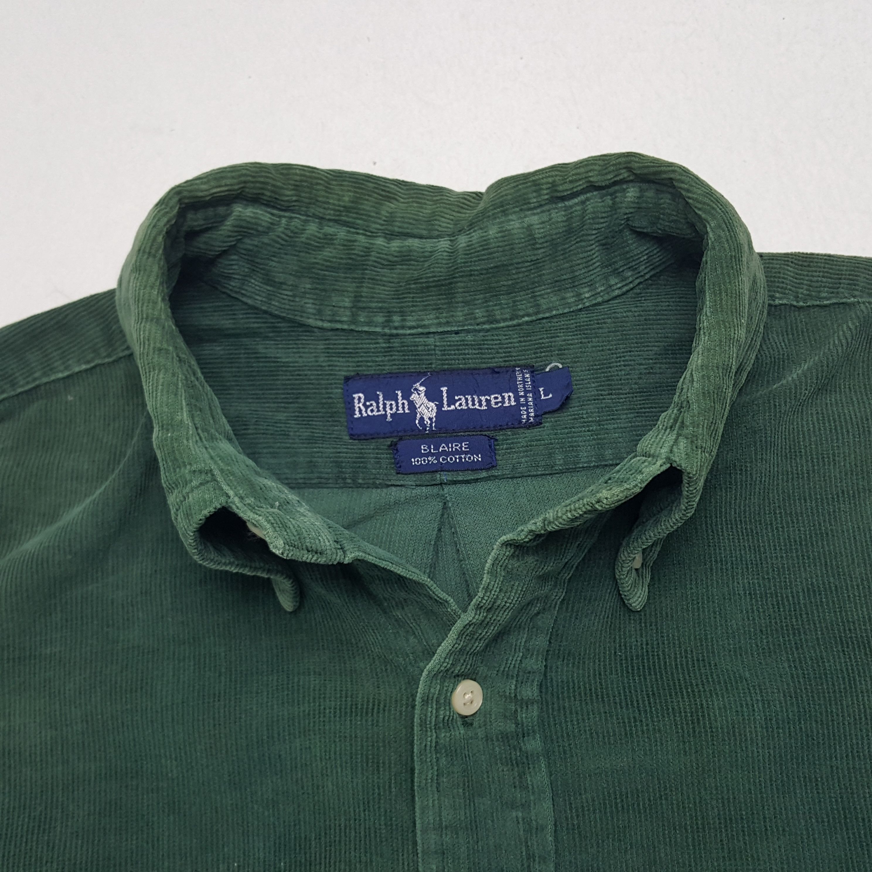 Ralph Lauren × Vintage Vintage Ralph Lauren Corduroy Button up Shirt Size US XXL / EU 58 / 5 - 4 Thumbnail