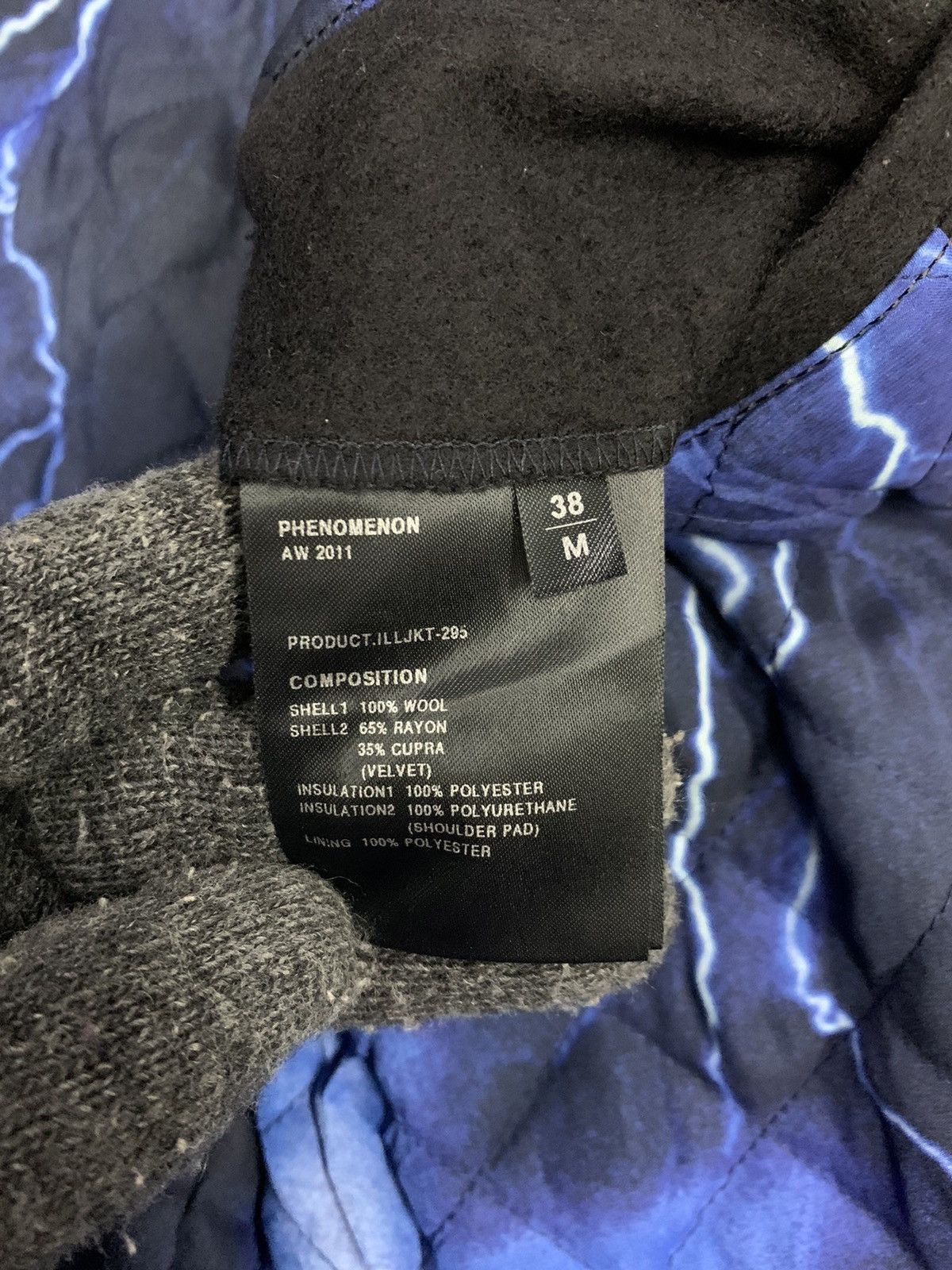 Japanese Brand × PHENOMENON Aw 2011 Phenomenon Thunder Double Collar Wool Jacket Size US M / EU 48-50 / 2 - 15 Thumbnail