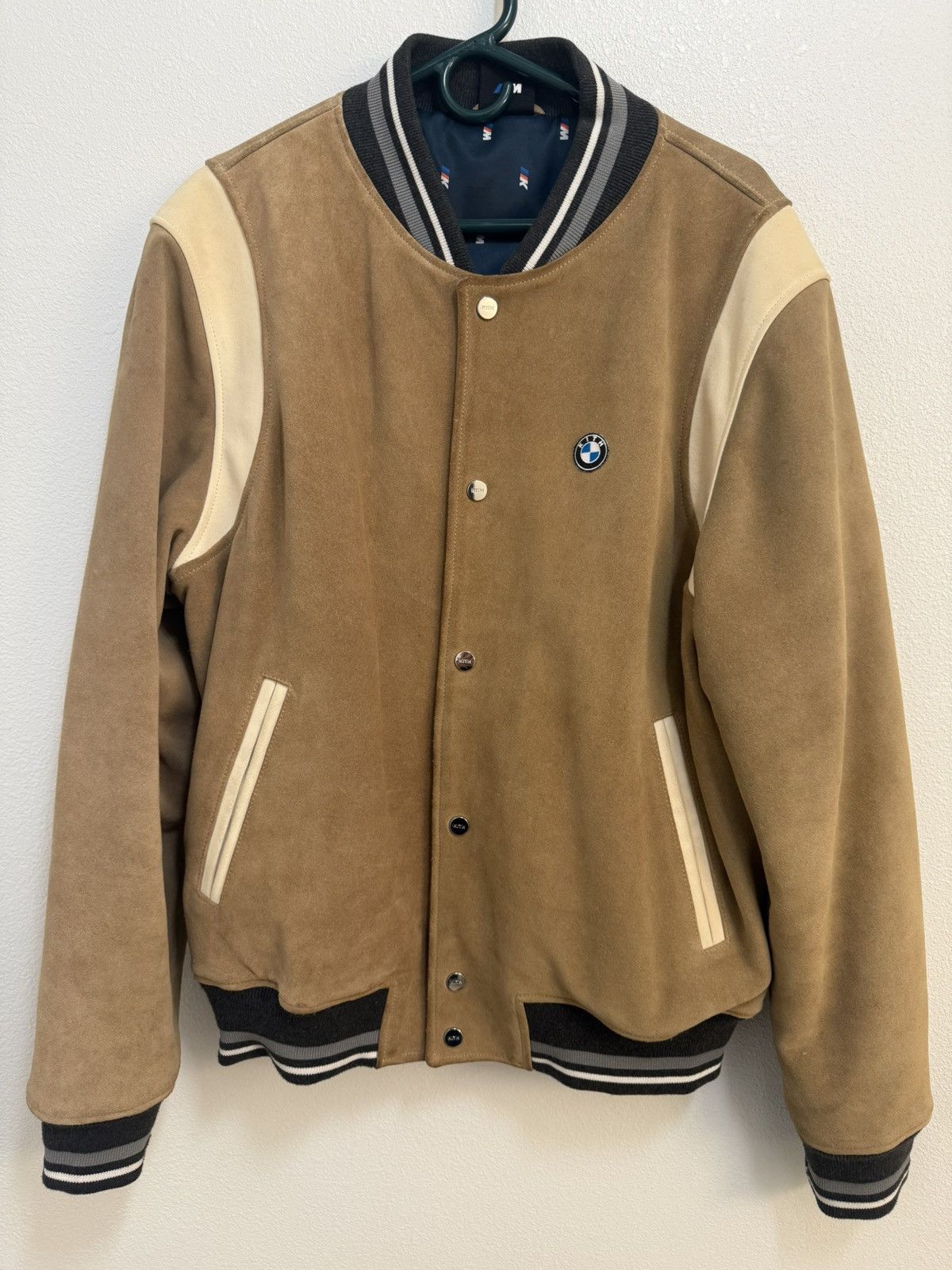 BMW × Kith Kith x BMW Suede Bomber Jacket Size US XL / EU 56 / 4 - 1 Thumbnail