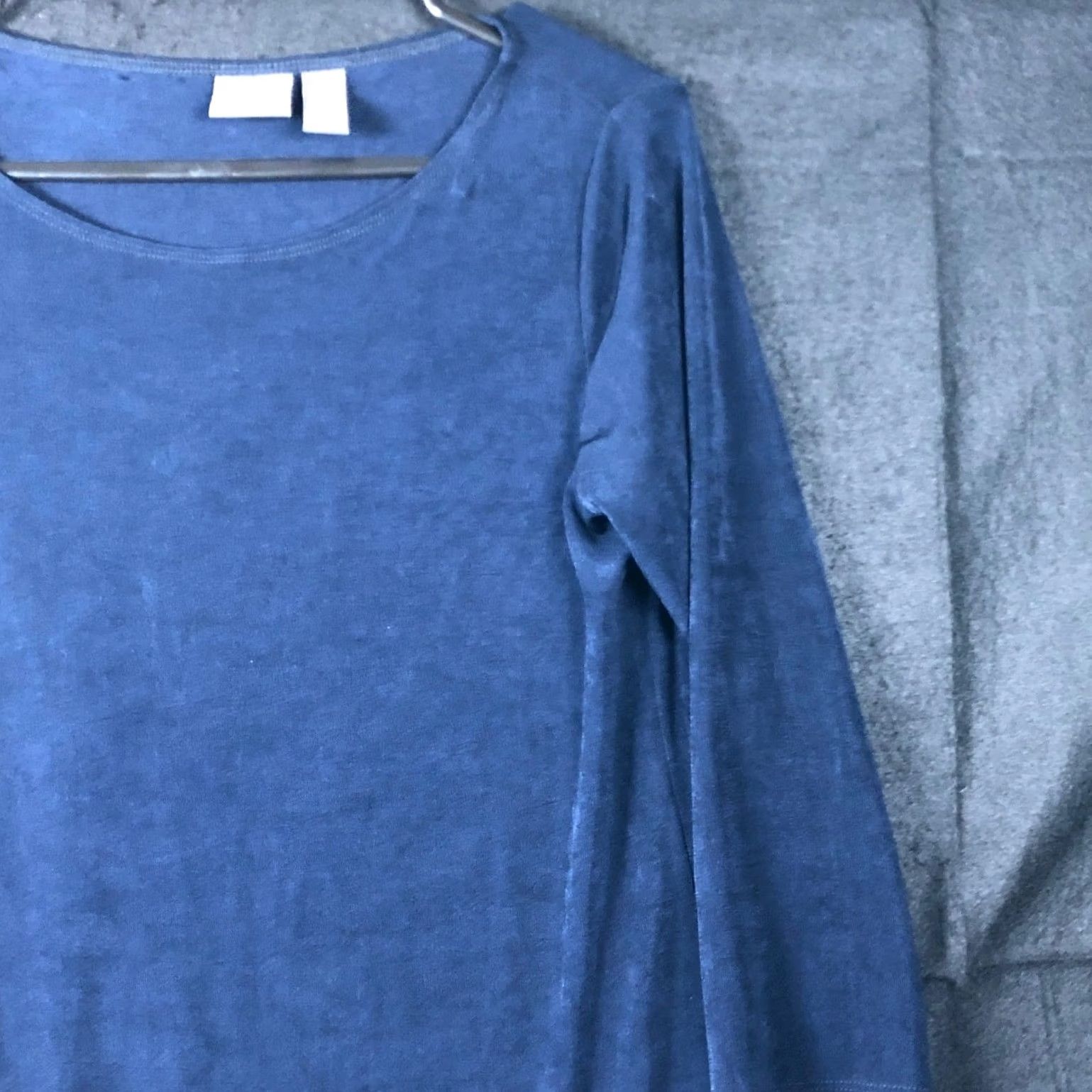 Vintage Chicos Travelers Women Blouse Blue 3/4 Sleeve Asymmetrical Hem Tunic Stretch S Regular Casual Workwear Travel Wedding Size S / US 4 / IT 40 - 5 Thumbnail