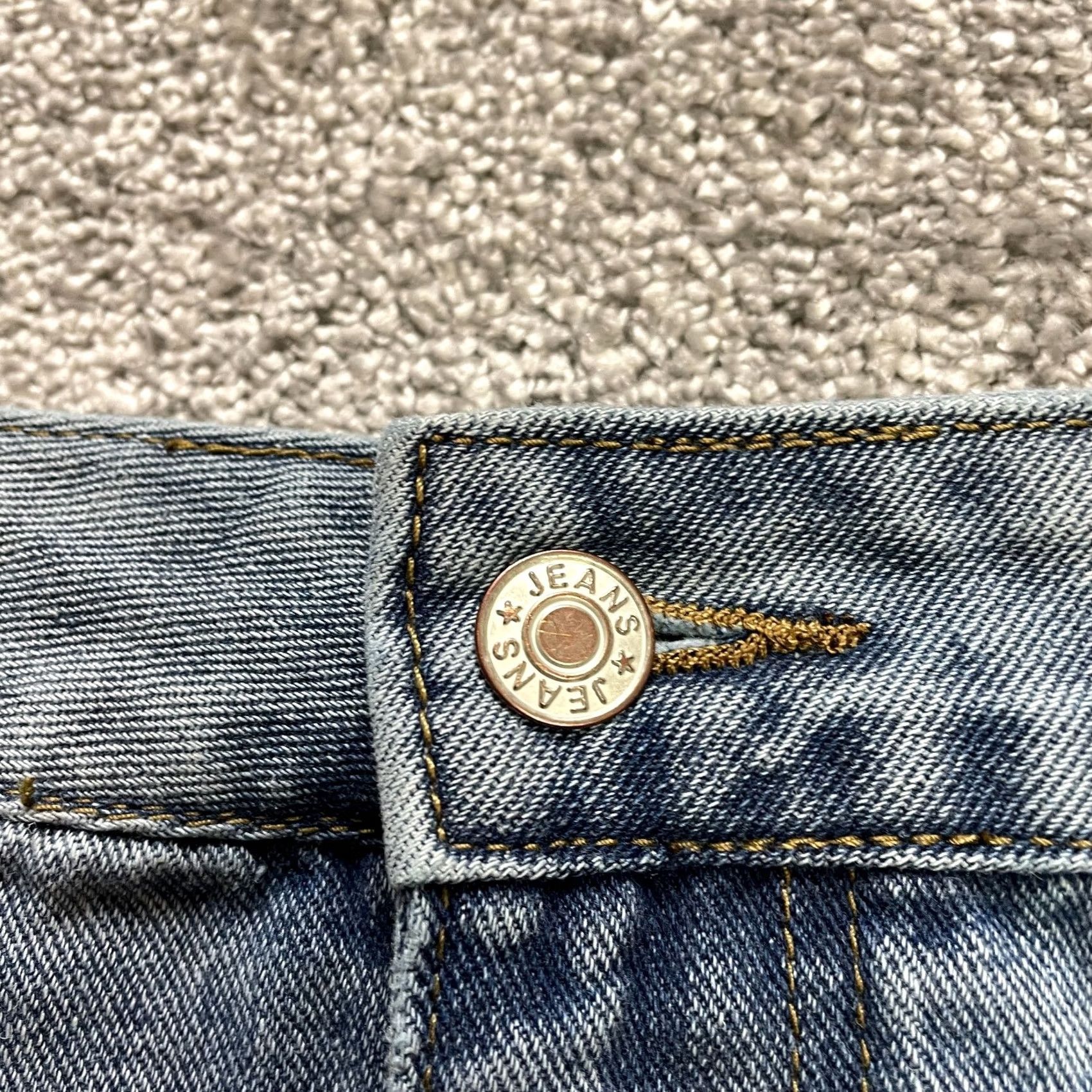 Shein Shein Bermuda Jean Shorts Womens 3XL Blue Denim High Rise Rolled Faded Wash 3" Size 40" / US 18 - 6 Thumbnail