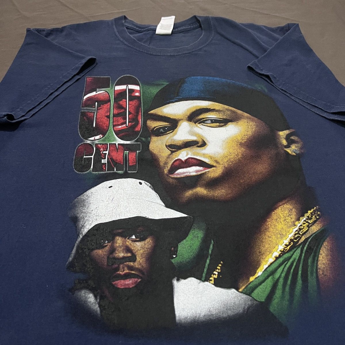 Rap Tees Vintage Y2K 50 Cent Promo Tee Hiphop BOOTLEG Size US L / EU 52-54 / 3 - 2 Thumbnail
