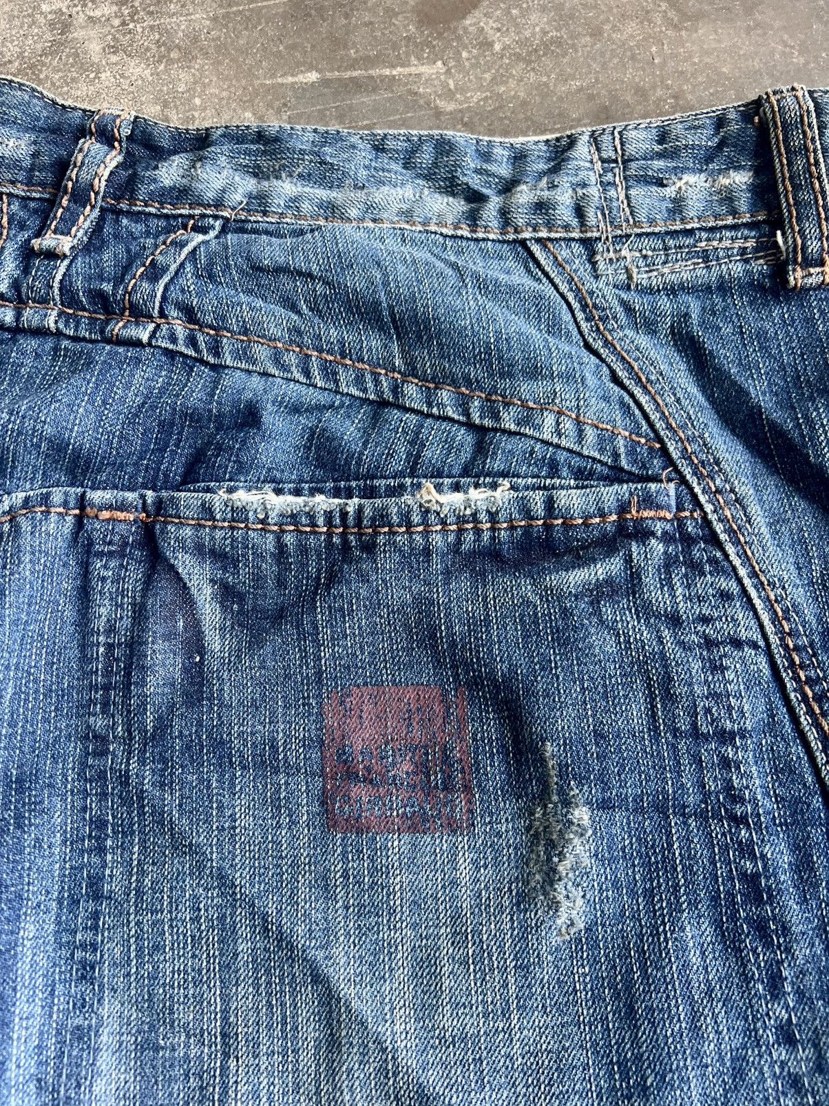 Marithe + Francois Girbaud RARE 90s Marithe Francois Girbaud Baggy Flare Denim Size US 38 / EU 54 - 15 Thumbnail