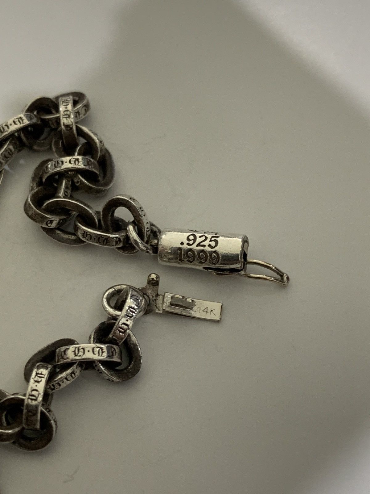 Chrome hearts paper chain bracelet 8 inch