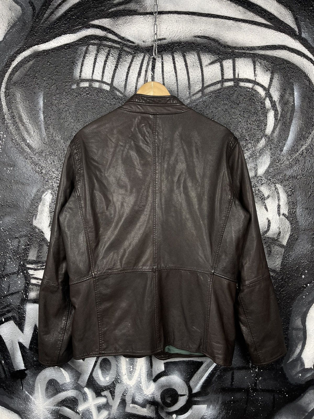Hugo Boss Hugo Boss Orange Utility Leather Jacket Men’s Size 52 Size US L / EU 52-54 / 3 - 6 Thumbnail