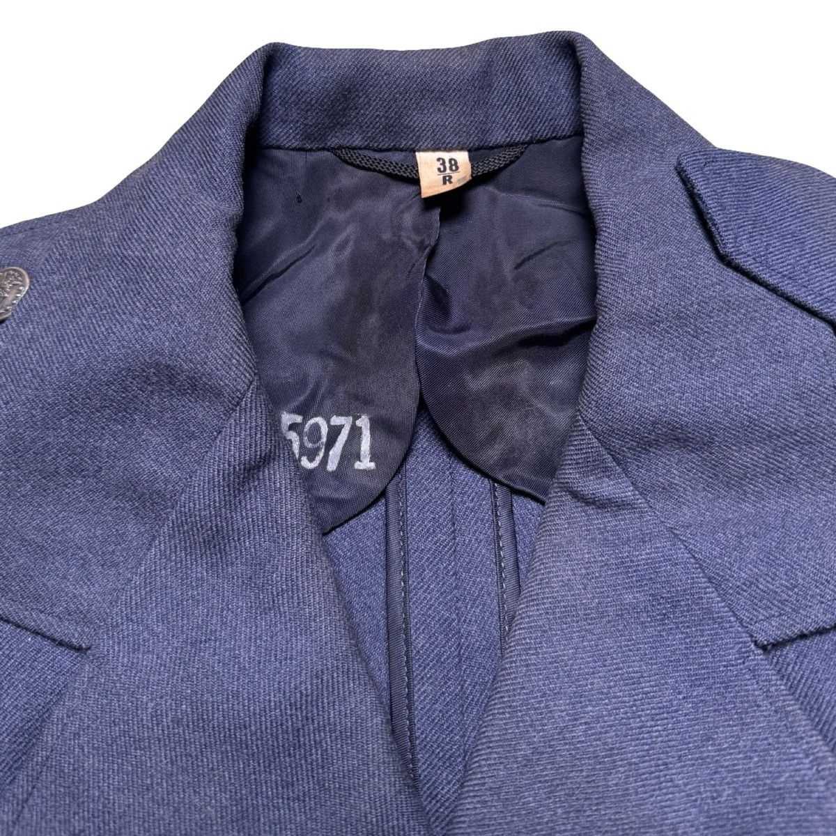 Other Vintage 1960's USAF Vietnam Era Blue Wool Tropical Coat 38 R Size US M / EU 48-50 / 2 - 3 Thumbnail