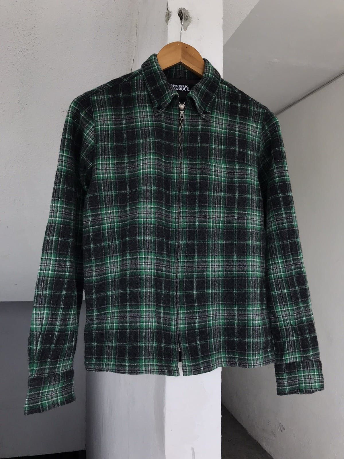Hysteric Glamour Hysteric Glamour Wool Plaid Zipper Jacket Size US S / EU 44-46 / 1 - 2 Thumbnail