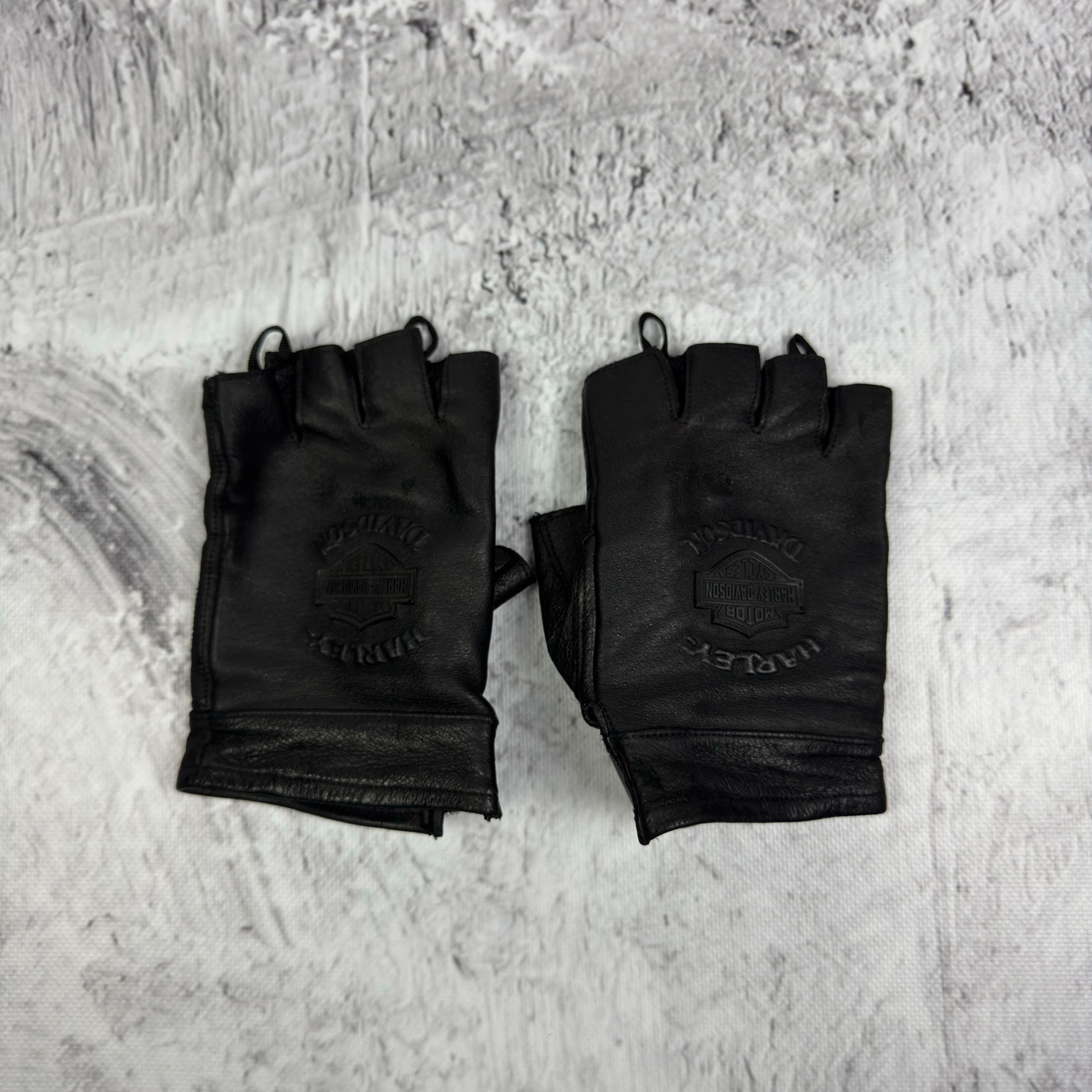 Harley Davidson Harley-Davidson Men's Fingerless Motorcycle Riding Gloves Size ONE SIZE - 1 Thumbnail