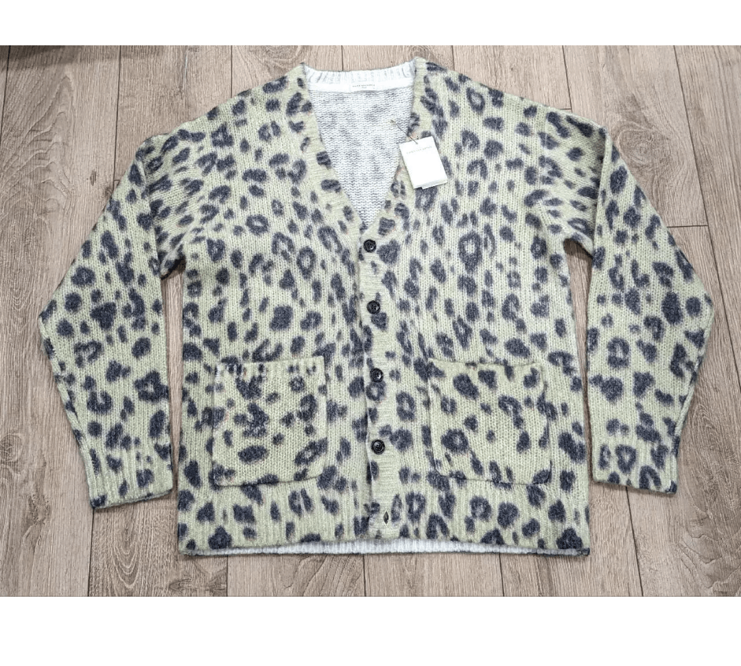 Dries Van Noten Dries Van Noten Leopard Alpaca/Merino Cardigan 