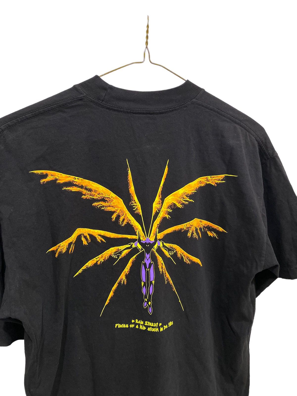 Anime Rain Street Neon Genesis Evangelion Boot Graphic T Shirt Size US M / EU 48-50 / 2 - 4 Thumbnail