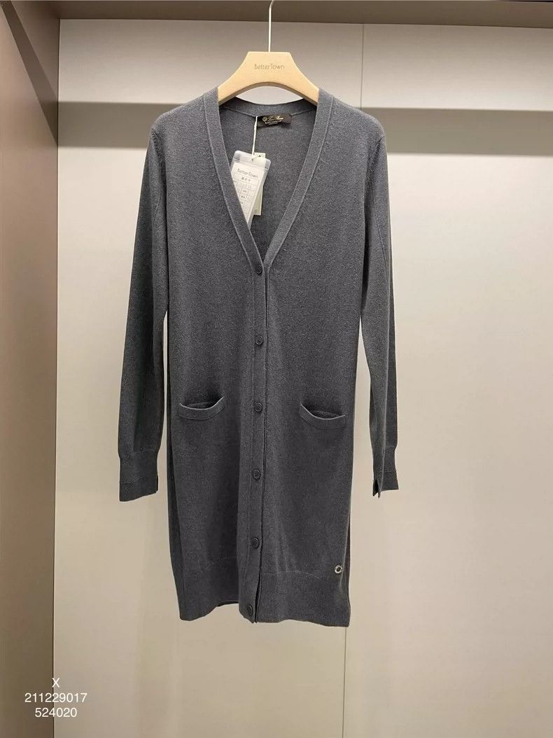 Loro Piana LORO PIANA Grayish blue goat cashmere sweater Size S / US 4 / IT 40 - 1 Thumbnail