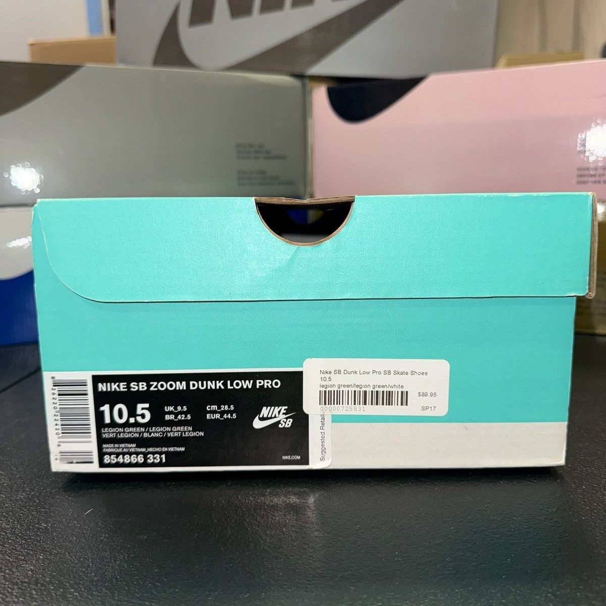 Nike Size 10.5 - Nike Zoom Dunk Pro SB Low Camo - 854866-331 Size US 10.5 / EU 43-44 - 7 Thumbnail