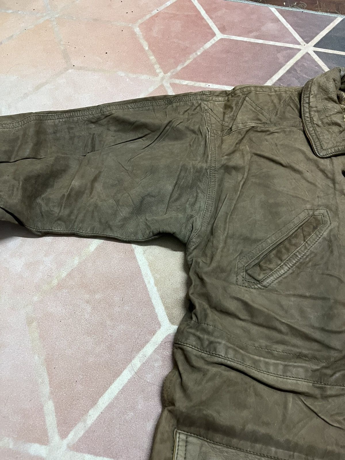 Vera Pelle 💥TRUE VINTAGE ITALY VERA PELLE LEATHER WITH SILK LINING Size US L / EU 52-54 / 3 - 7 Thumbnail