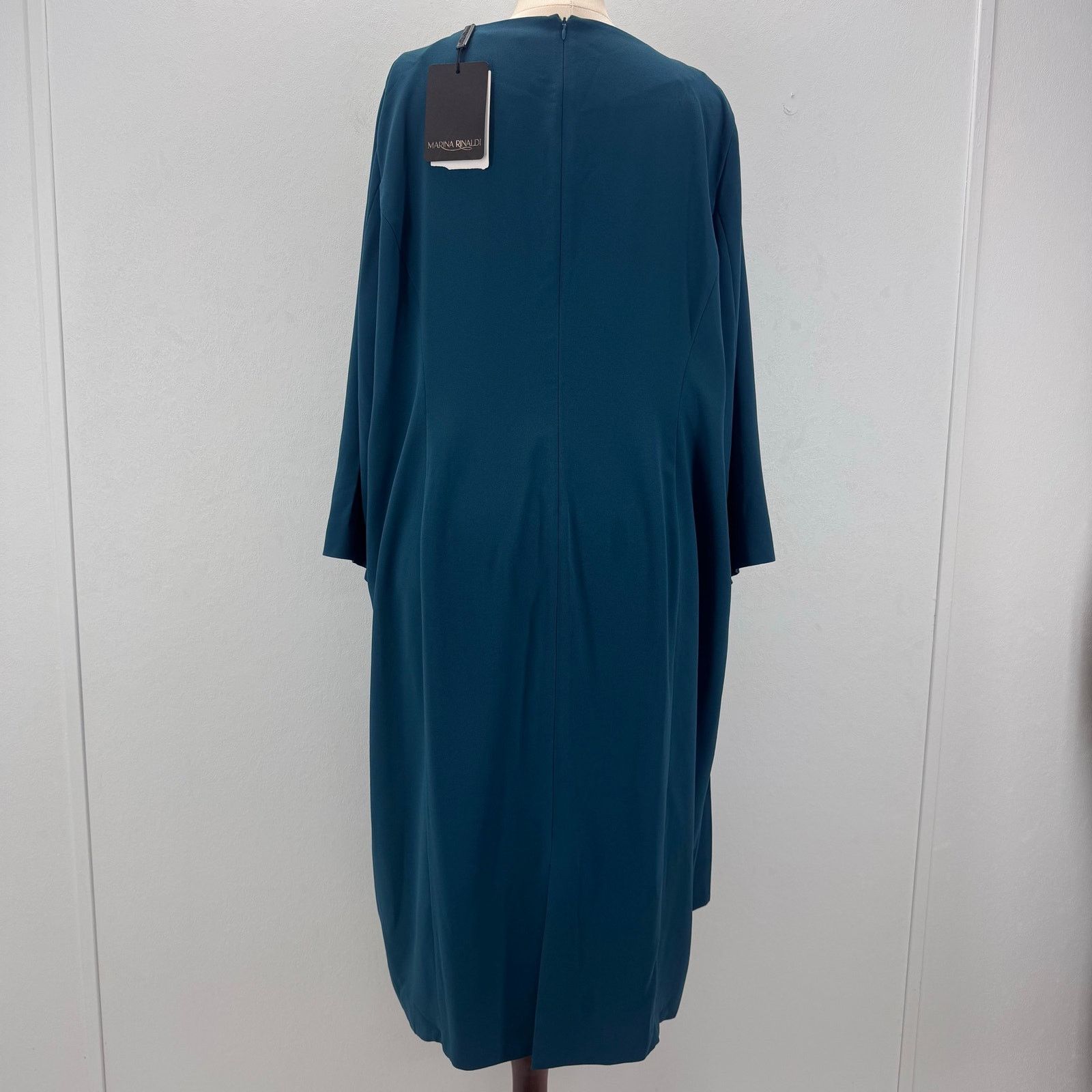 Marina Rinaldi Marina Rinaldi Blue Dizione Pleated Midi Dress Plus 24 Event Size 4XL / US 24-26 - 5 Thumbnail