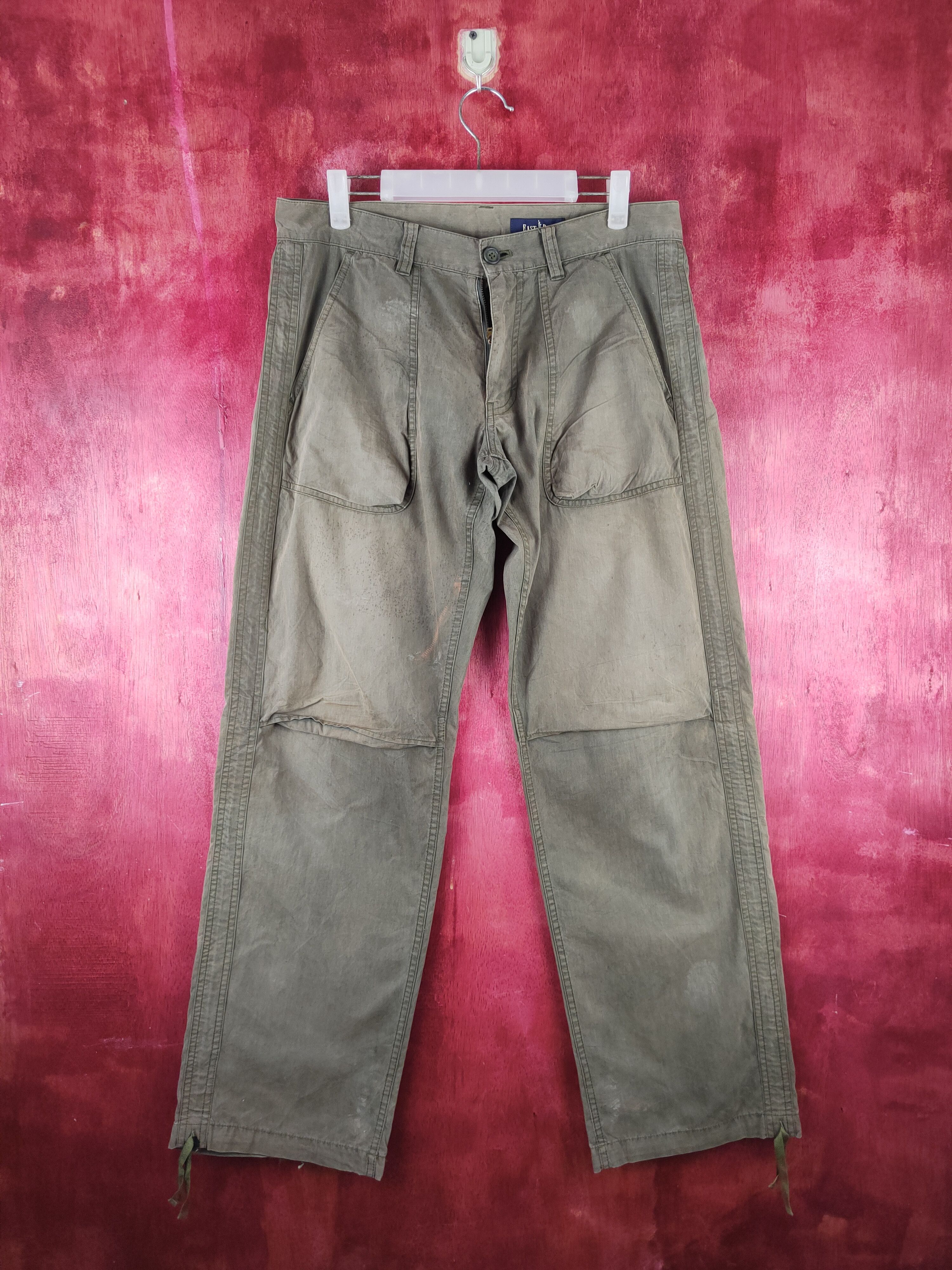 Japanese Brand East Boy Dark Olive RUSTY Bush Pants N#S35 Size US 32 / EU 48 - 1 Thumbnail