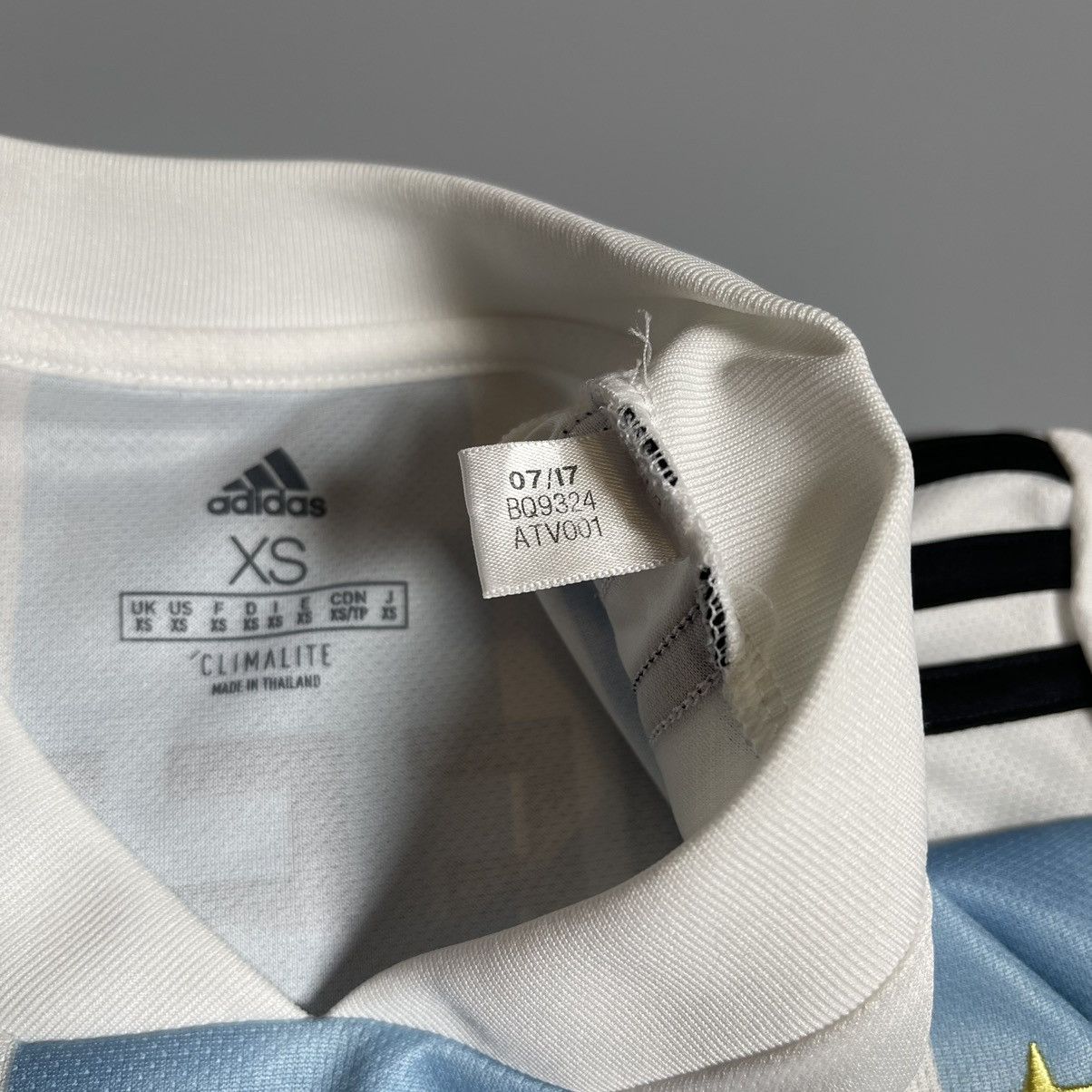 Adidas ARGENTINA ADIDAS 2018 WORLD CUP SOCCER HOME JERSEY #10 MESSI Size US XS / EU 42 / 0 - 7 Thumbnail