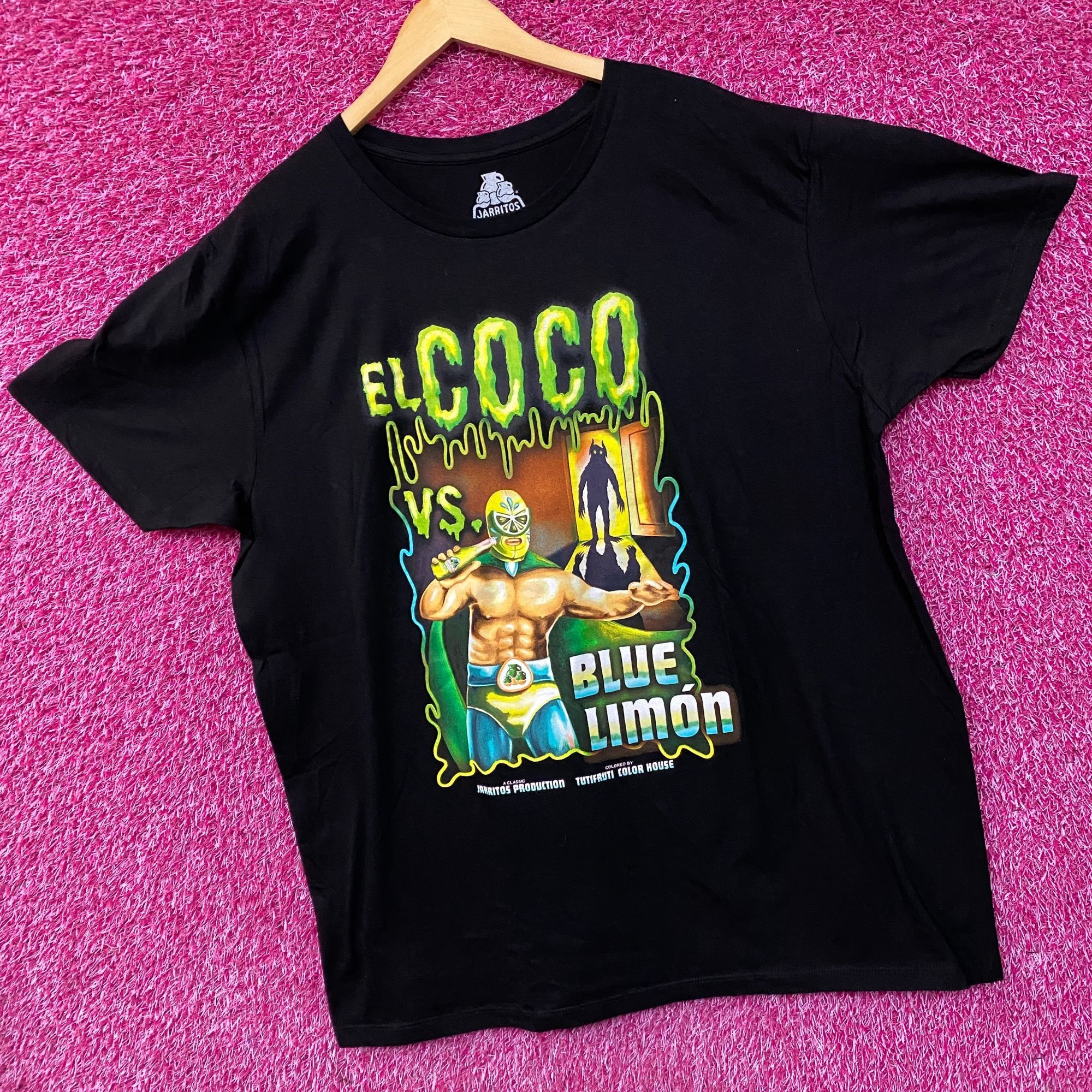Other Jarritos Soda El Coco vs Blue Limon Luchador Fight T-Shirt 2 Size US XXL / EU 58 / 5 - 3 Thumbnail
