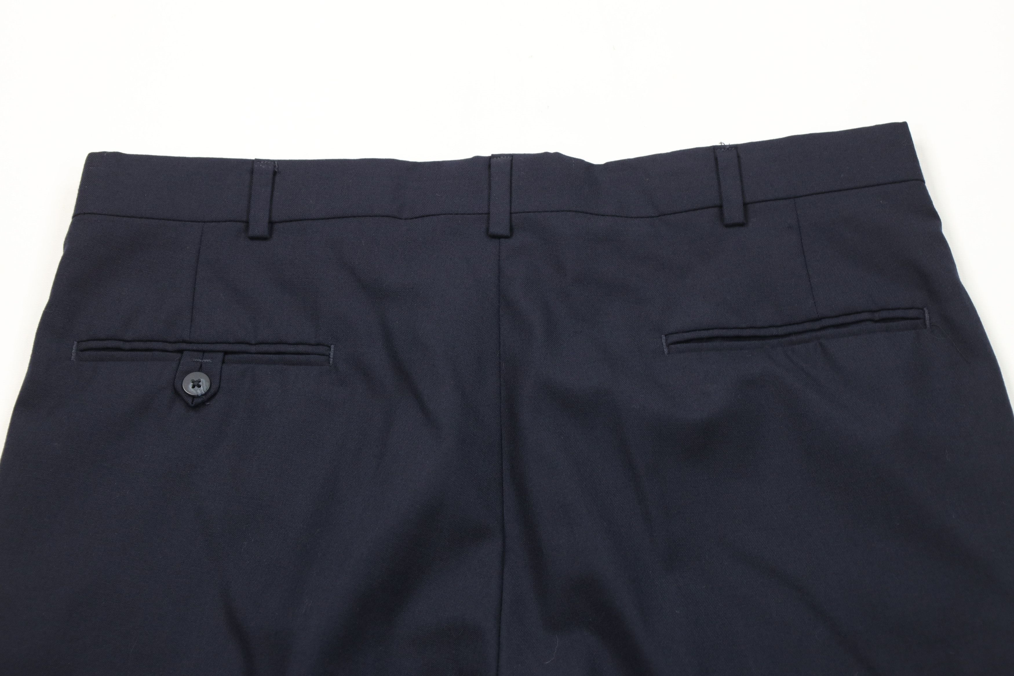 Vintage Vintage 70s Streetwear Wool Wide Leg Chino Pants Blue USA Size US 36 / EU 52 - 12 Thumbnail