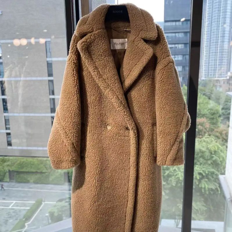 Max Mara MaxMara Brown Wool Blend Women's Coat 0089 Size ONE SIZE - 1 Thumbnail