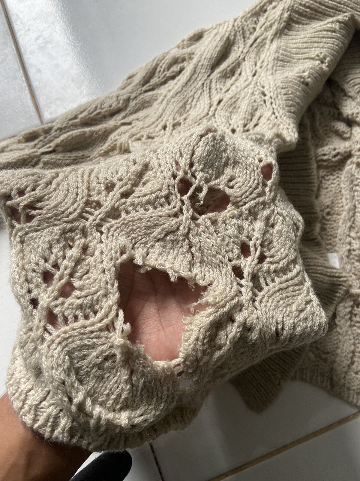 Japanese Brand Tandem destroyed fishtail knit japanese brand Size US M / EU 48-50 / 2 - 4 Thumbnail
