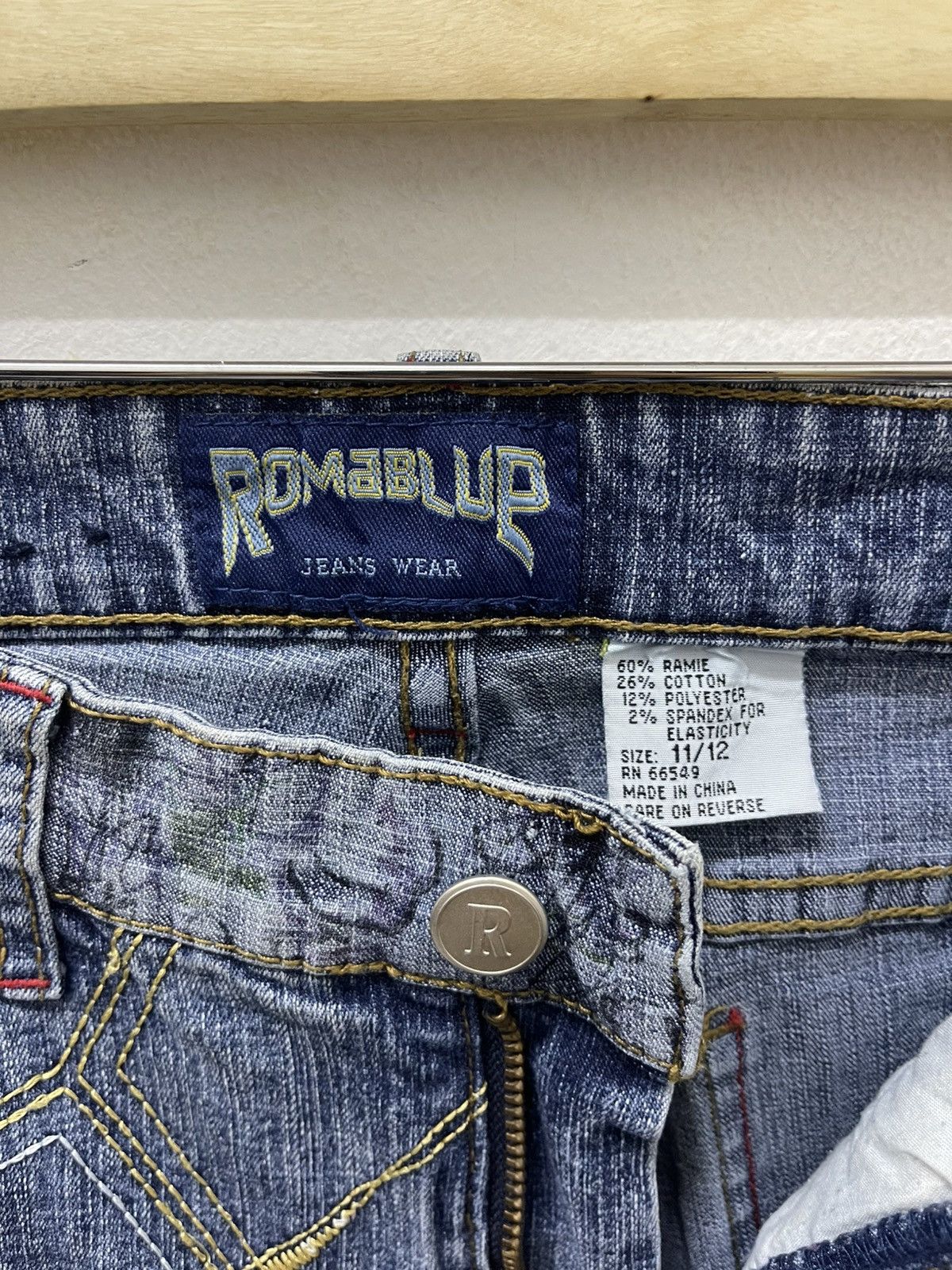 Japanese Brand Rare Vintage ROMABLUE Multi-Pockets Flare Bootcut Fancy Size US 29 - 11 Thumbnail