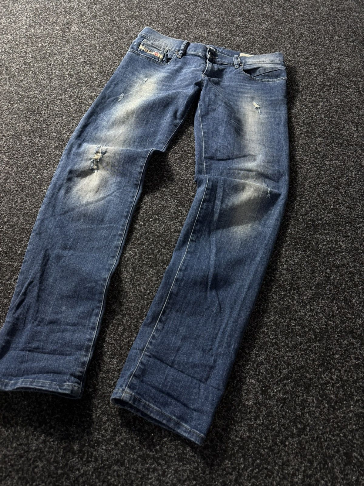 Diesel × If Six Was Nine × Vintage Vintage Diesel Industry Distressed Jeans skinny denim pants Size 29" - 3 Thumbnail