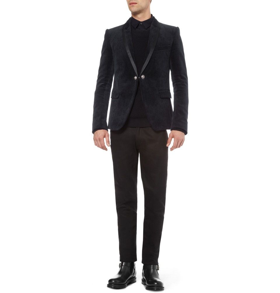 Balmain Balmain FW12 Velvet Blazer Size 36S - 17 Thumbnail