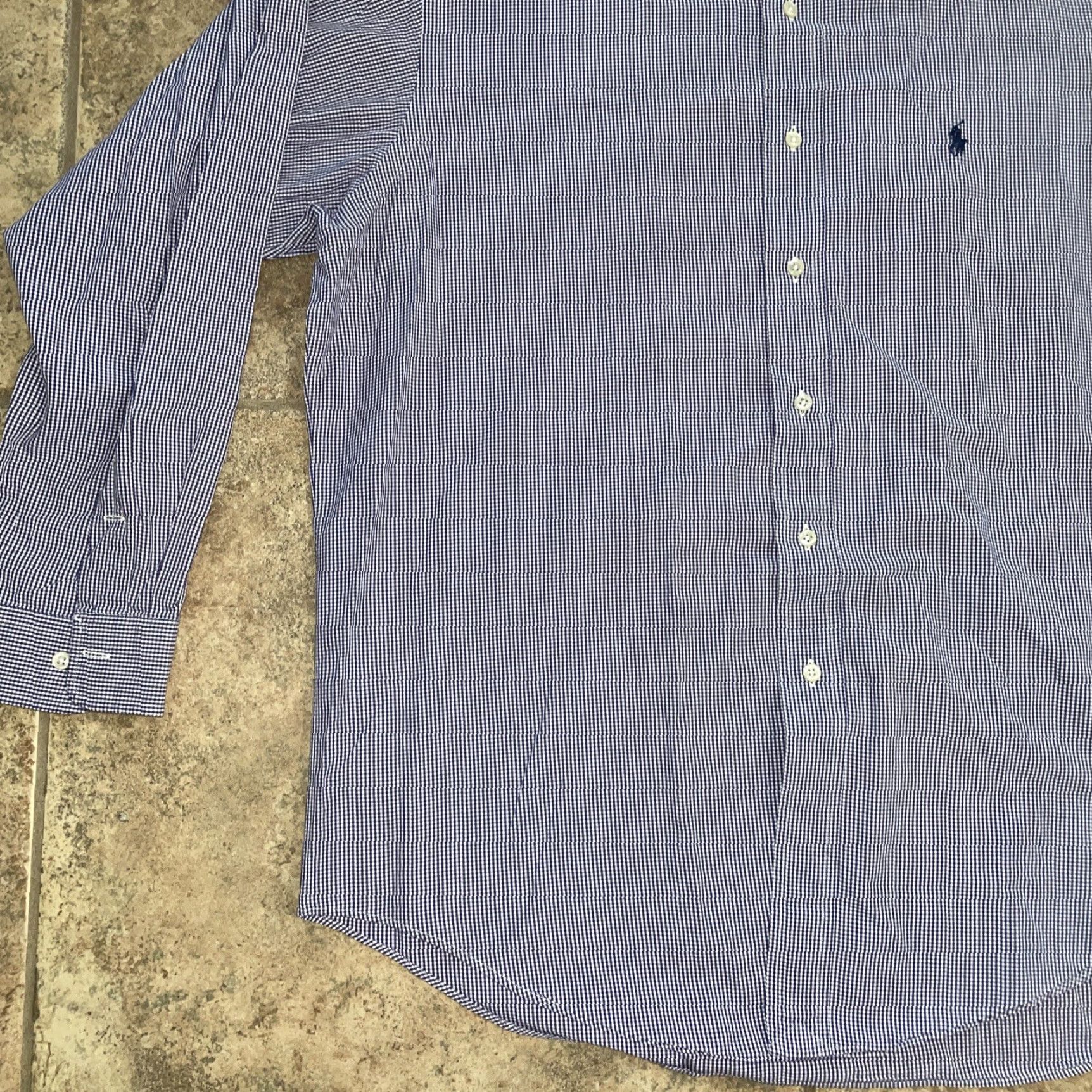 Ralph Lauren Ralph Lauren Yarmouth Button-Down Shirt Mens 16.5 100% cotton Blue Size US L / EU 52-54 / 3 - 3 Thumbnail