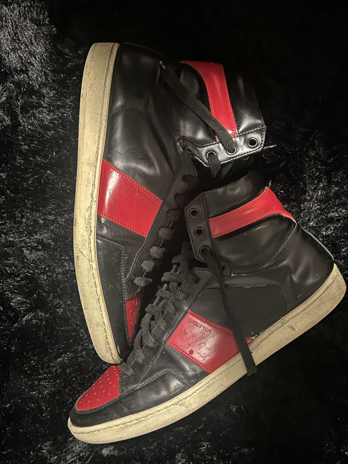 Saint Laurent Paris ysl high top sneaker Size US 11 / EU 44 - 1 Thumbnail