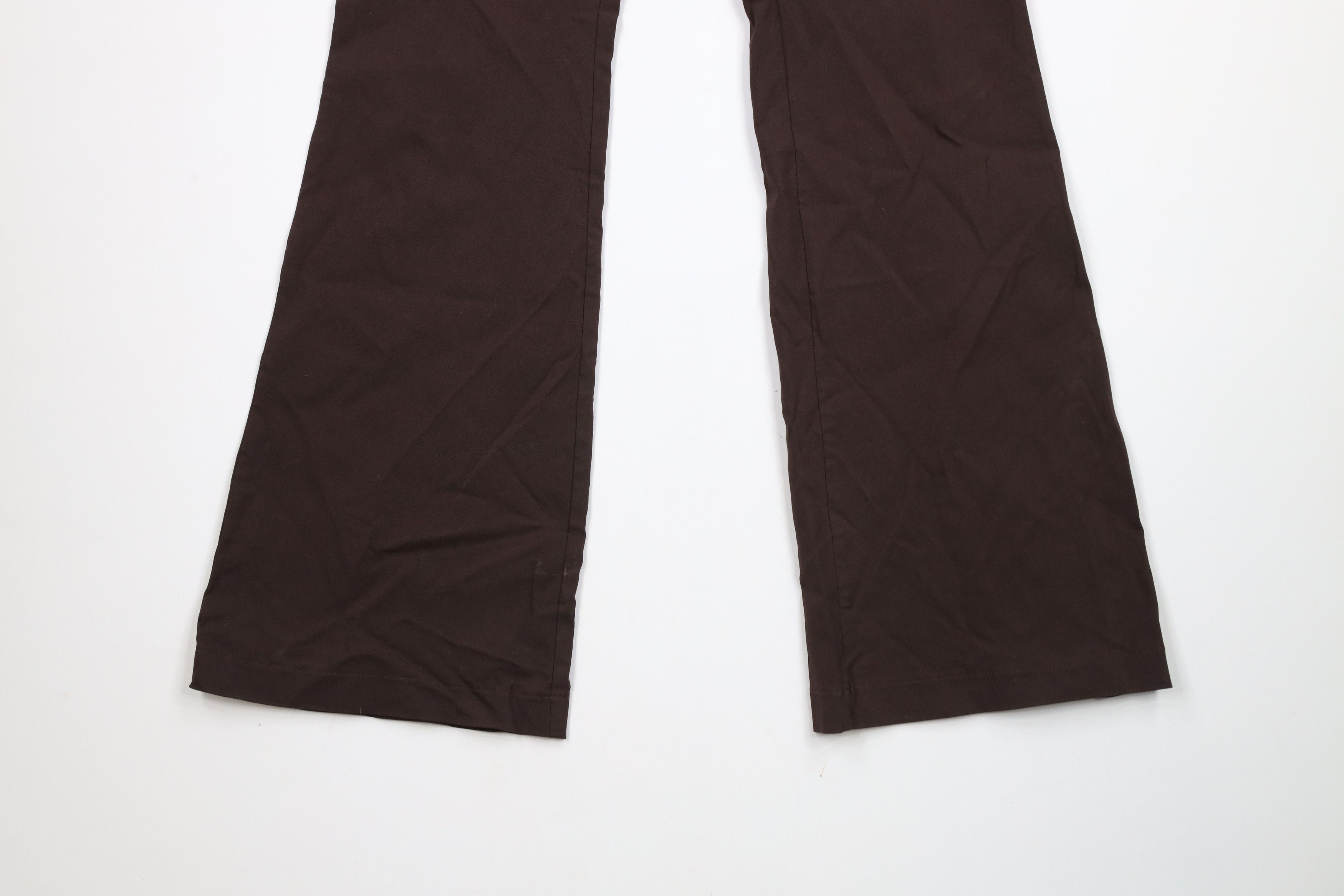 Express × Vintage Vintage 90s Express Flared Wide Leg Chino Pants Brown Size 30" / US 8 / IT 44 - 4 Thumbnail